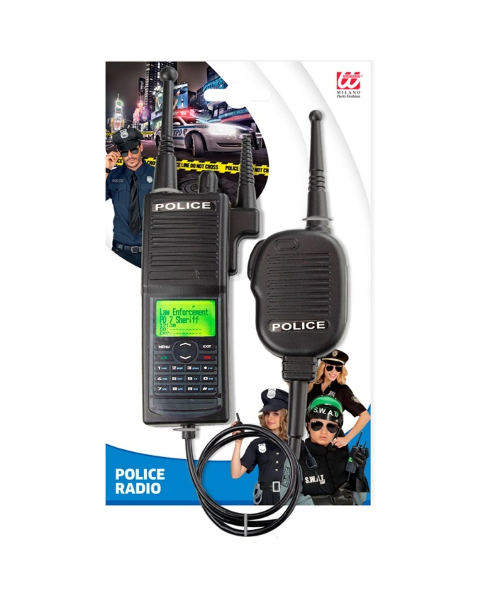 3 Widmann Police Officer Radio Prop - One Size - Black, 3 of 3