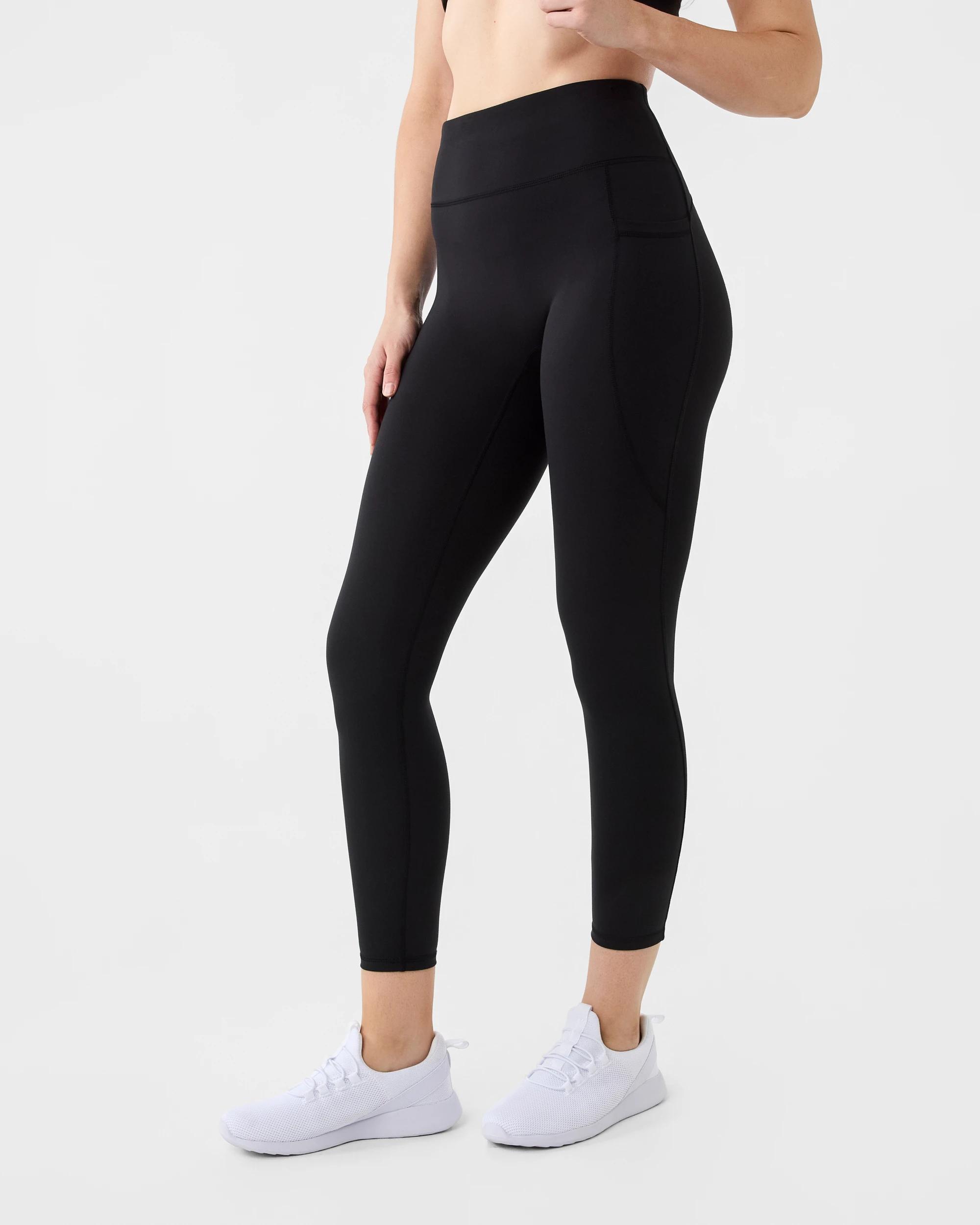 2 Active Womens Ultrasoft Leggings Black, 2 of 6