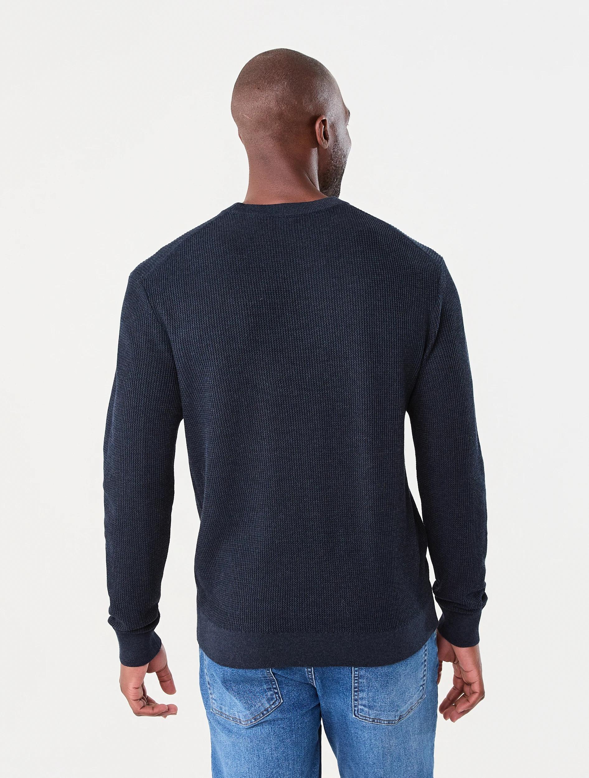 3 Lightweight Crew Neck Knit Jumper Navy, 3 of 7