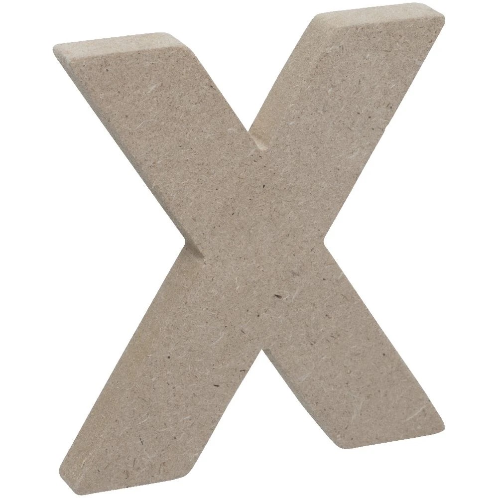 3 Born Wooden Alphabet Letter X 10cm, 3 of 3