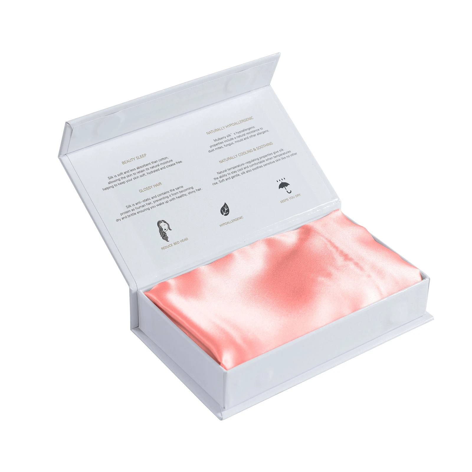 6 Royal Comfort Mulberry Soft Silk Luxurious Hypoallergenic Pillowcase Twin Pack - Pink, 6 of 10