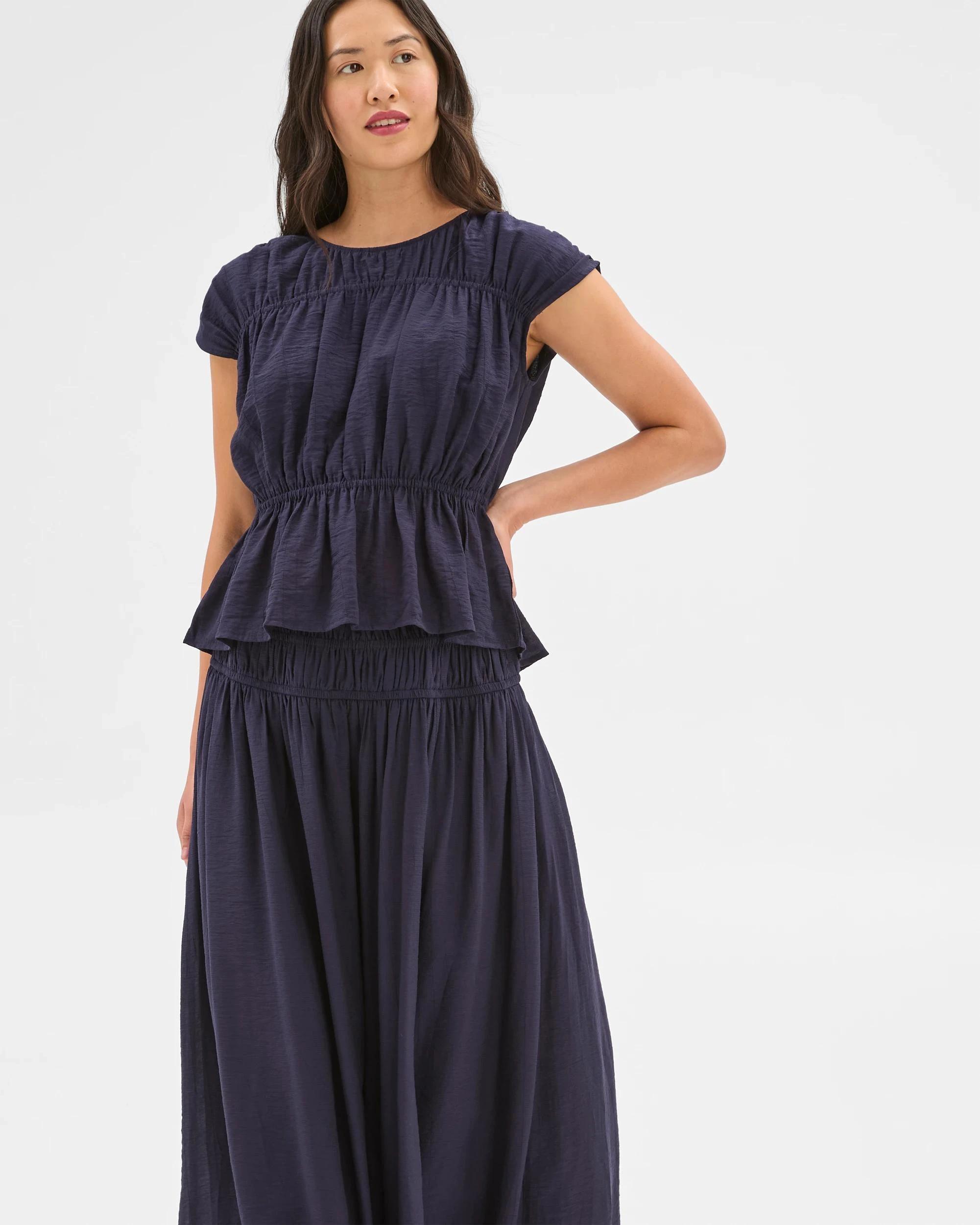 2 Crinkle Maxi Skirt - Preview OXFORD, 2 of 5