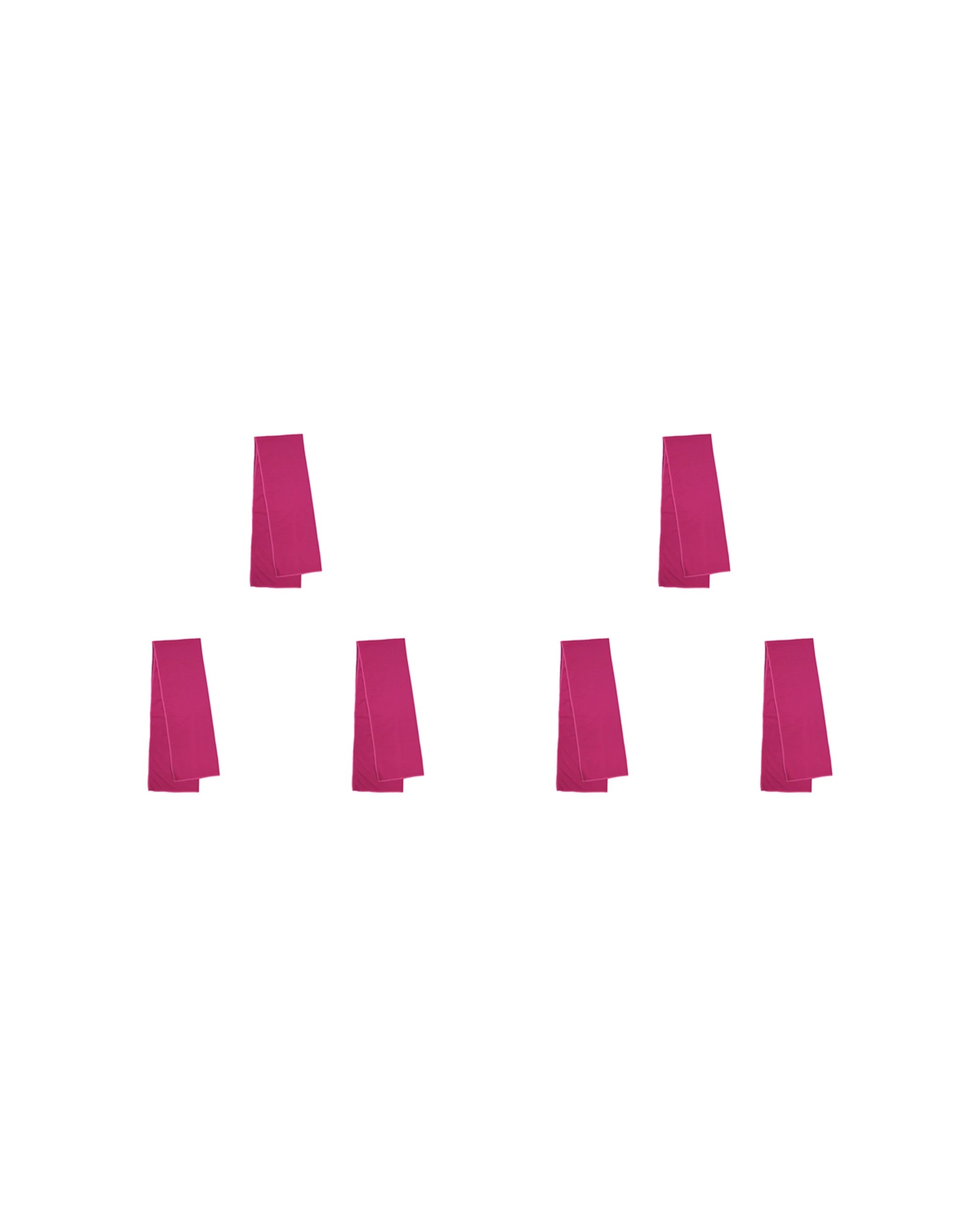 1 Bambury Gym Workout Snap Cold Towel 6 Pack 30x100cm Cooling Heat Relief - Pink, 1 of 2