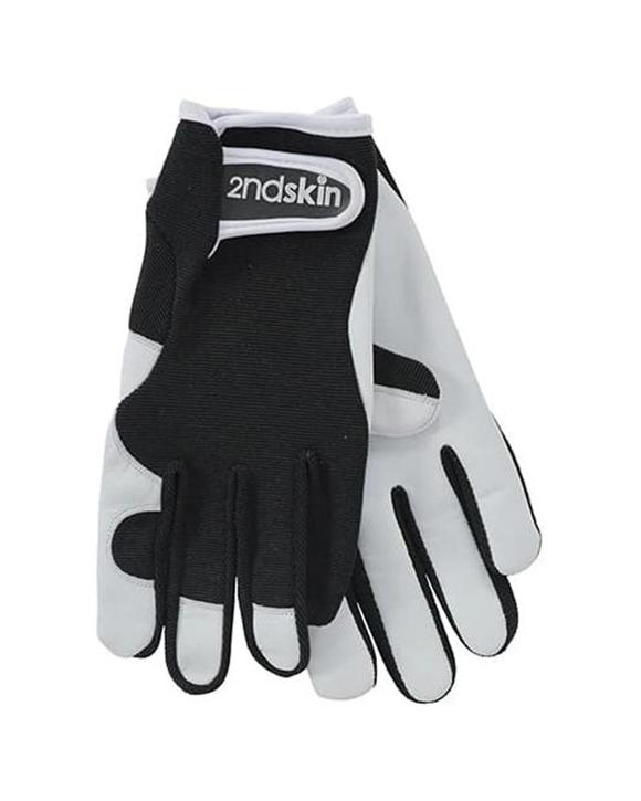 Annabel Trends 2pc Second Goat Skin Gloves Unisex 25x11cm - Black
