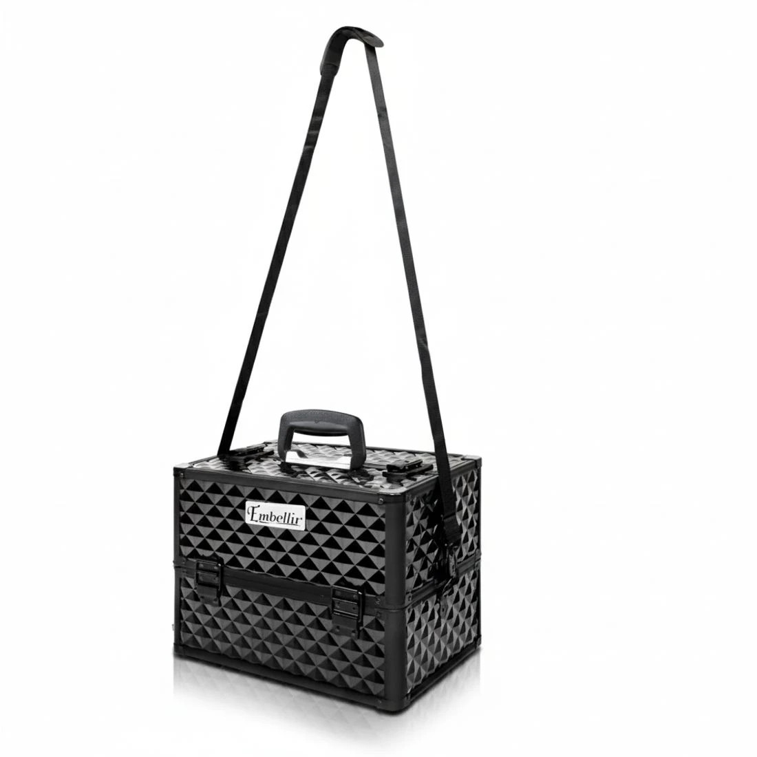 6 Embellir Beauty Case Makeup Travel Bag Organiser Cosmetic Storage Large Portable - Black, 6 of 8