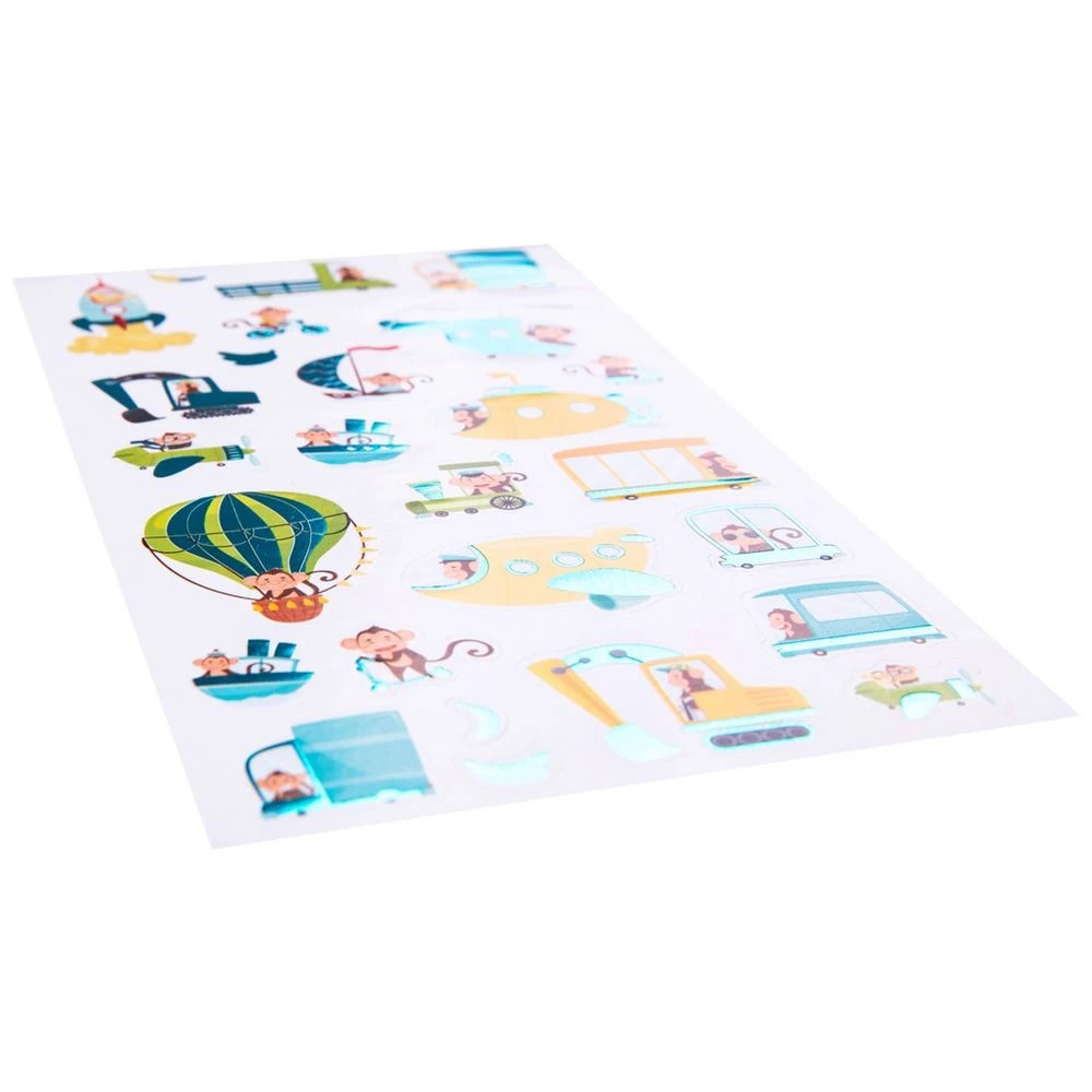 3 Learning Can Be Fun Monkey Adventures Foil Stickers, 3 of 3