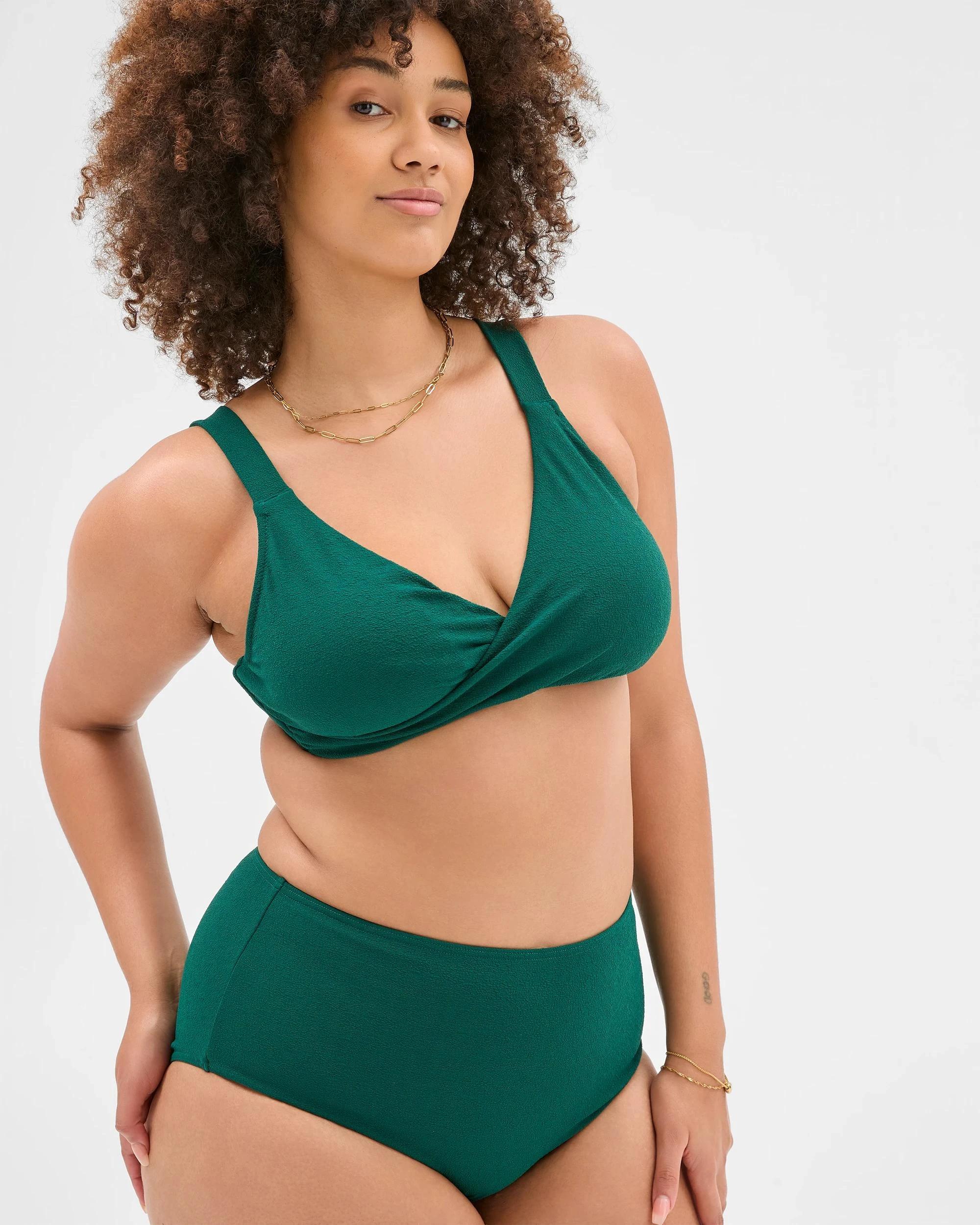 3 Target High Waisted Textured Bikini Briefs - Shape Your Body BOTANIC, 3 of 10