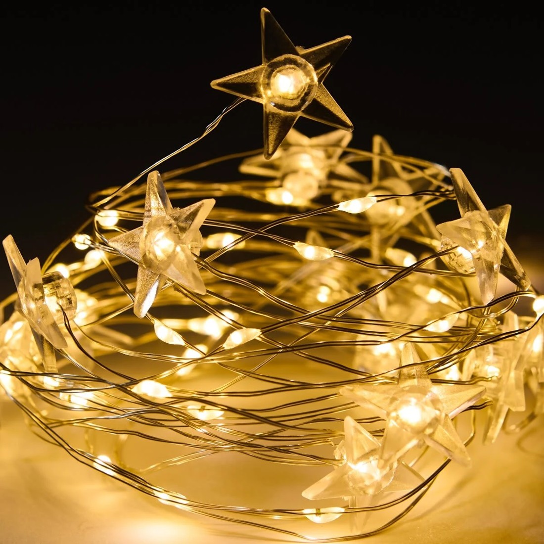 2 Mini Star Wire String Lights, 2 of 8