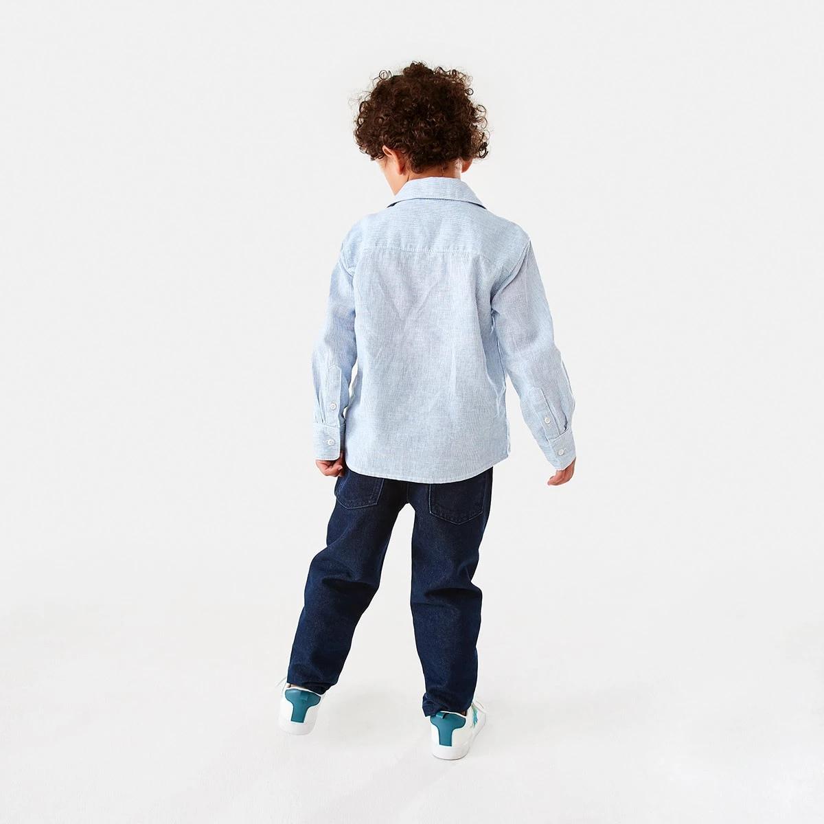 7 Long Sleeve Linen Shirt Stripe, 7 of 9