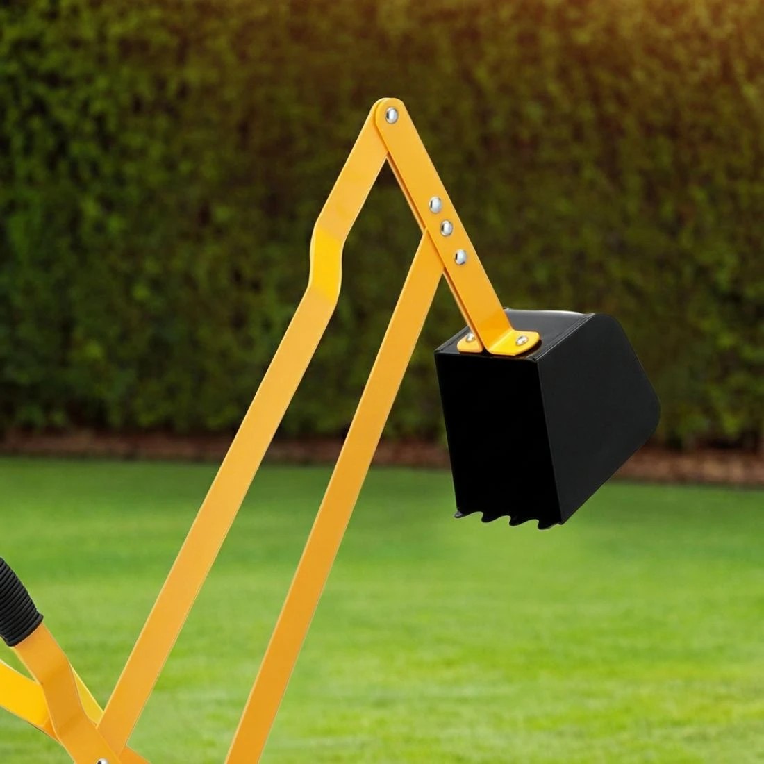 4 Keezi Kids Ride On Car Digger Bulldozer Sandpit Play Toys Rotate Seat - Yellow, 4 of 5