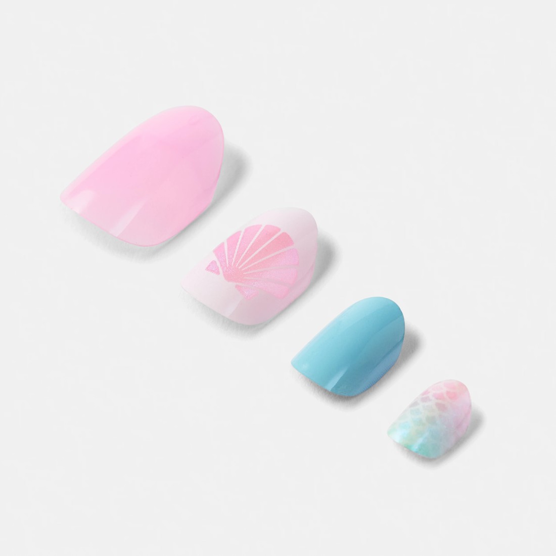 5 OXX Junior 24 Pack Kids Pre-Glued Stick-On Nails - Mermaid, 5 of 5