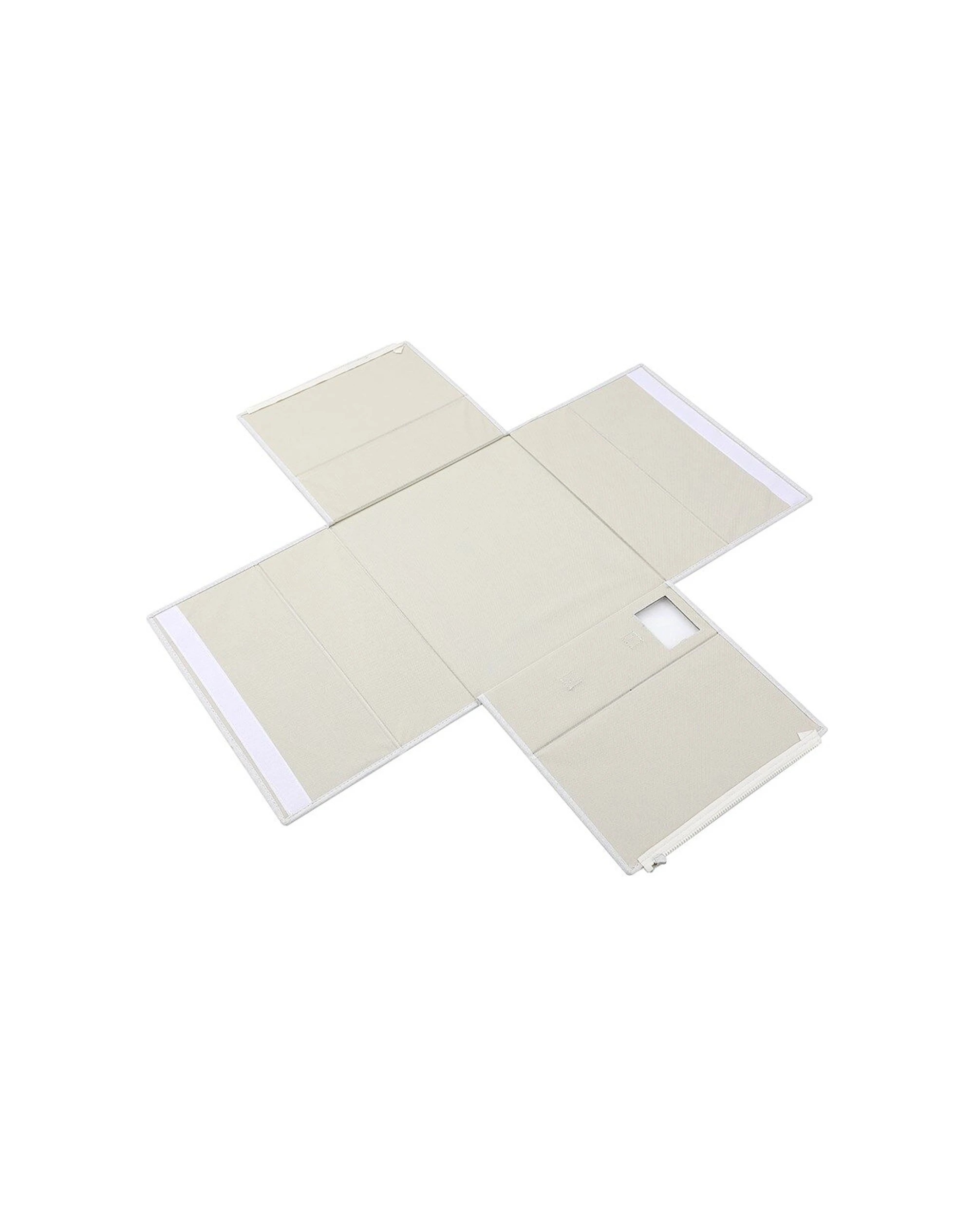 5 Boxsweden Kloset Linen Foldable Storage Box For Bed Sheets 38x32x11cm - Lightweight Durable Storage
 - White, 5 of 9