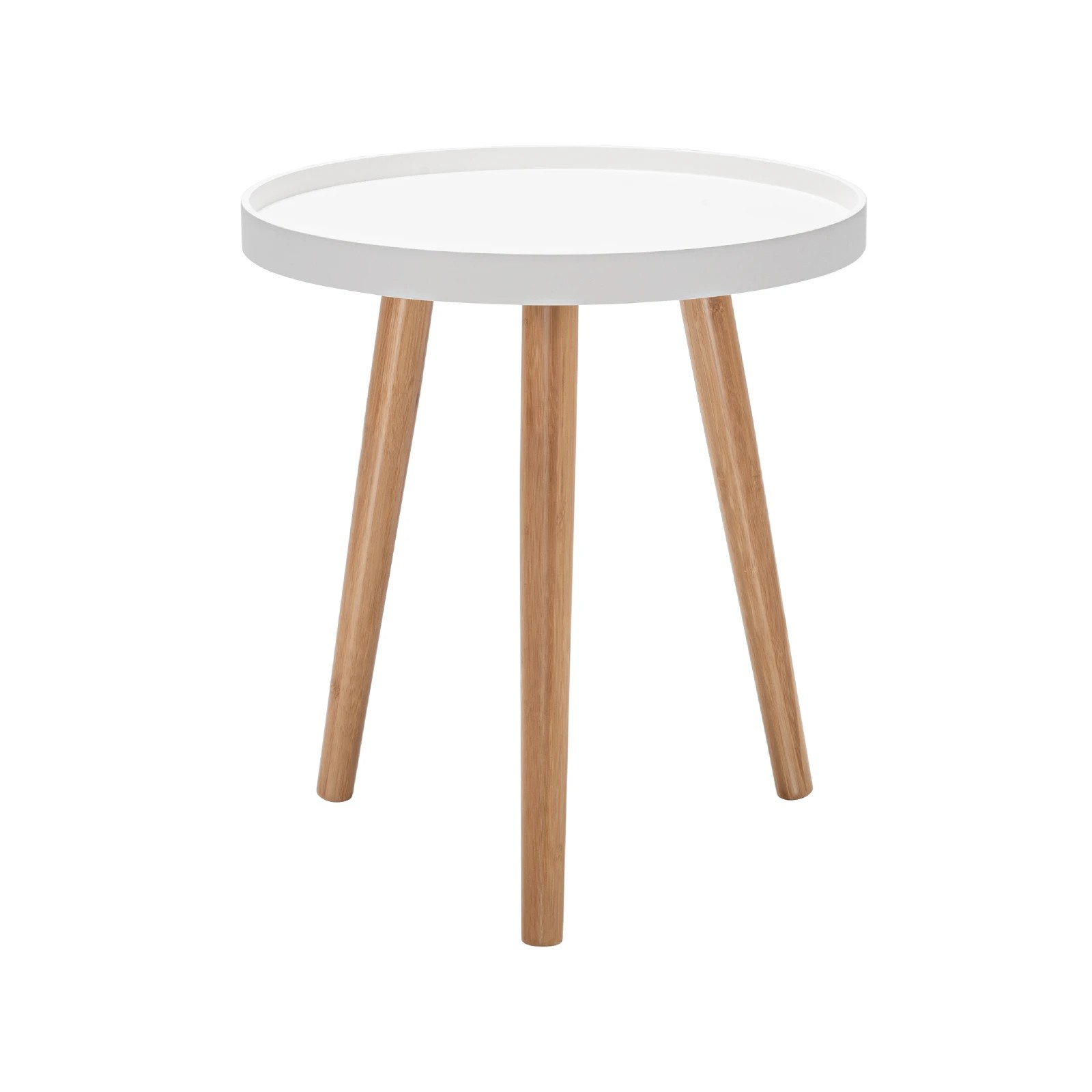 1 Costway Round Coffee Table Modern Side End Table Sofa Bedside Table, 1 of 3