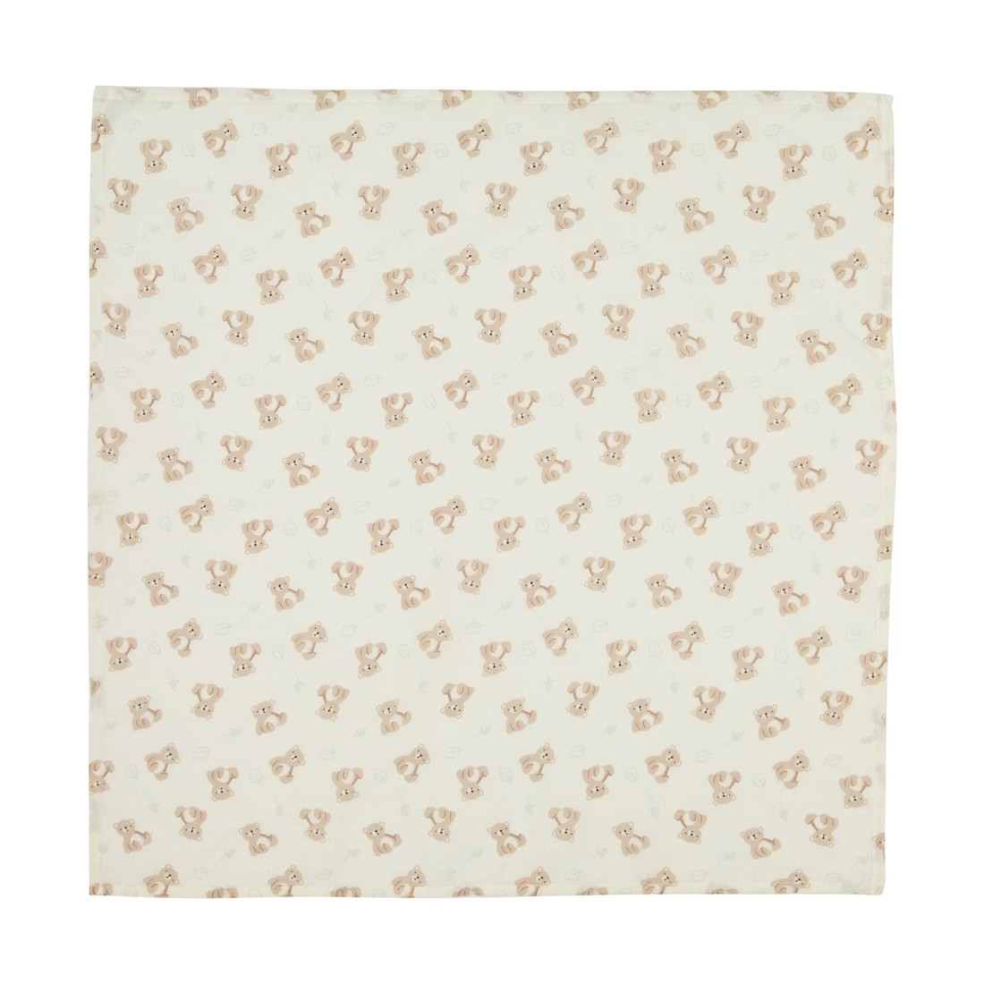 4 3 Pack Organic Cotton Muslin Wraps - Bears, 4 of 6