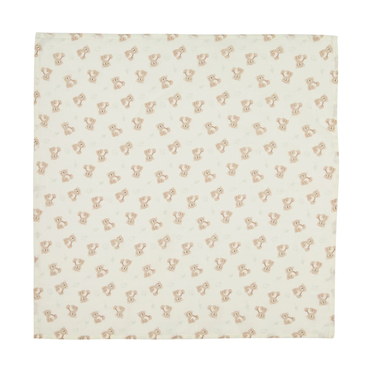 4 3 Pack Organic Cotton Muslin Wraps - Bears, 4 of 6
