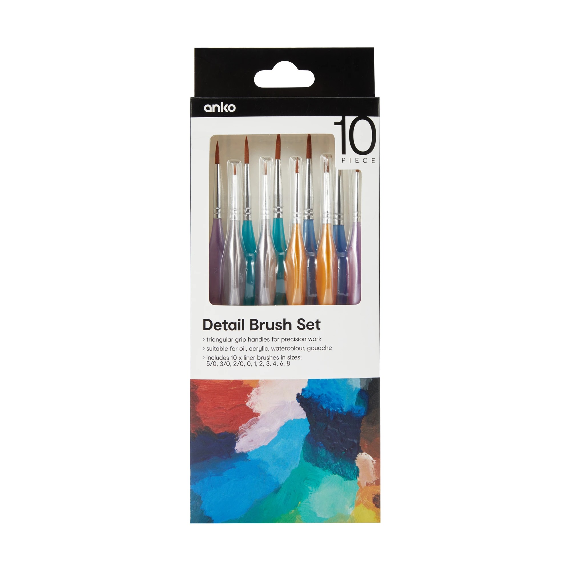 1 10 Piece Detail Brush Set, 1 of 3