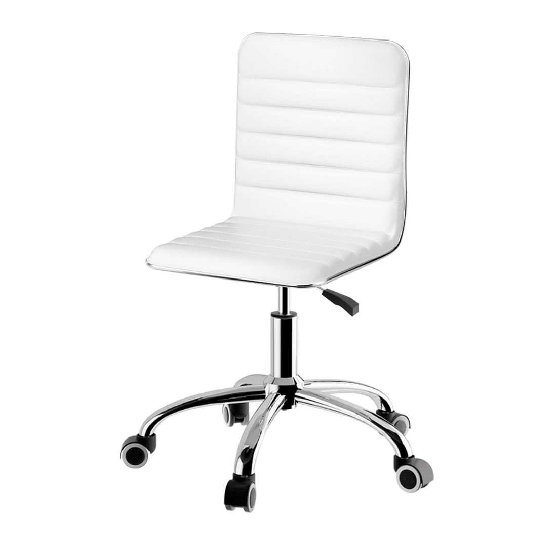 1 Artiss Office Chair Conference Chairs PU Leather Low Back
 - white, 1 of 6