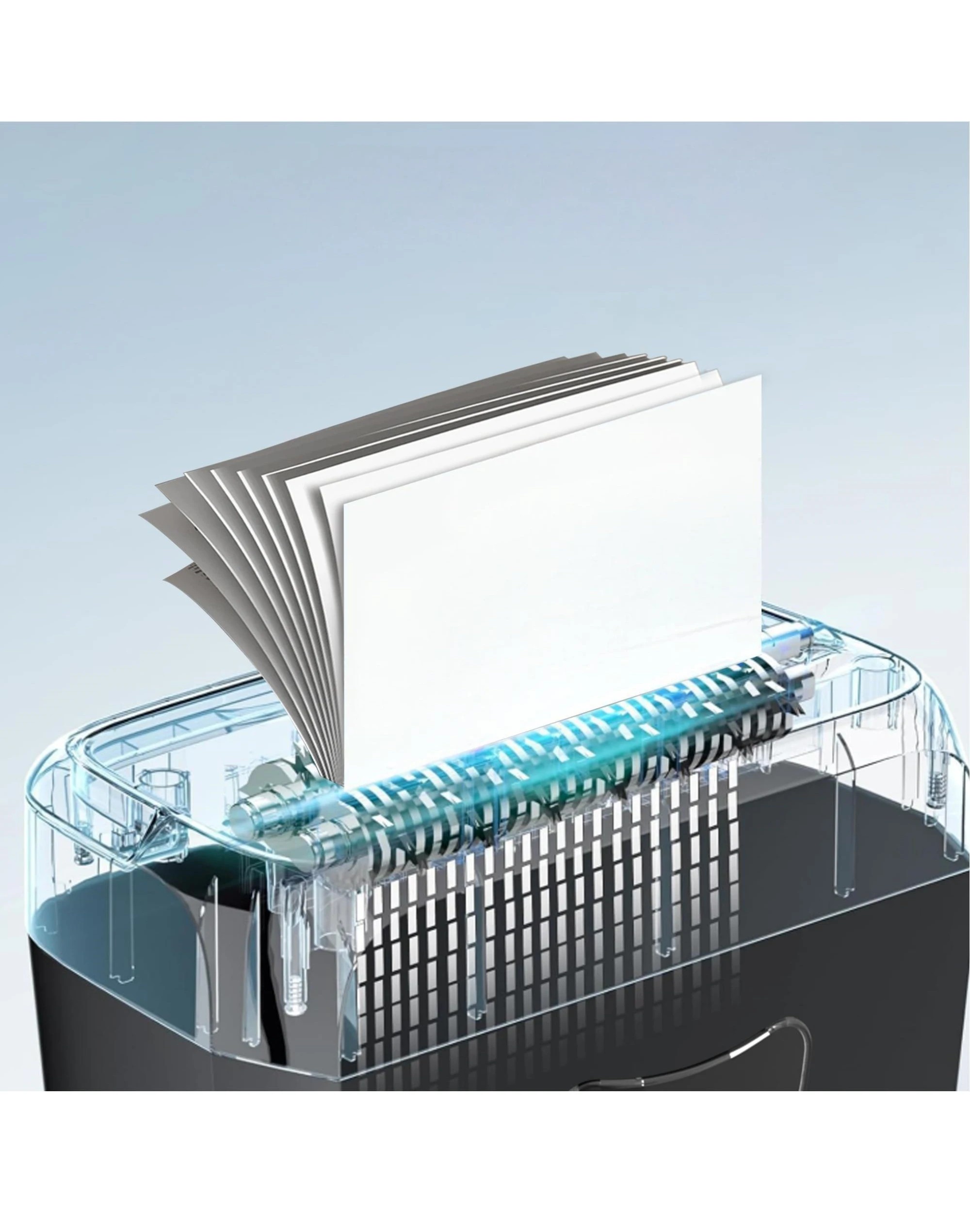 4 Advwin Paper Shredder Cross Cut P-4 Security, 10 Sheets, 21L Removable Bin - Black, 4 of 7