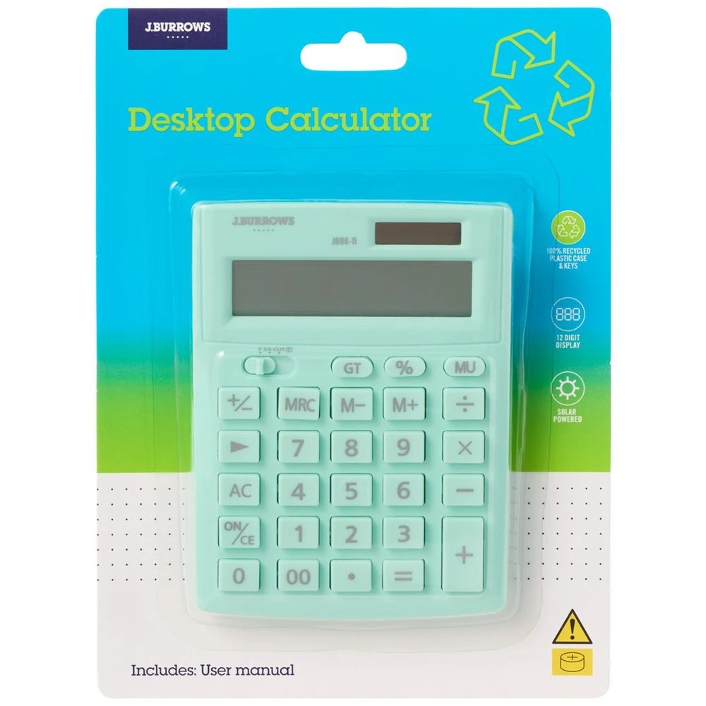2 J.Burrows 12 Digit Desktop Calculator Mint, 2 of 4