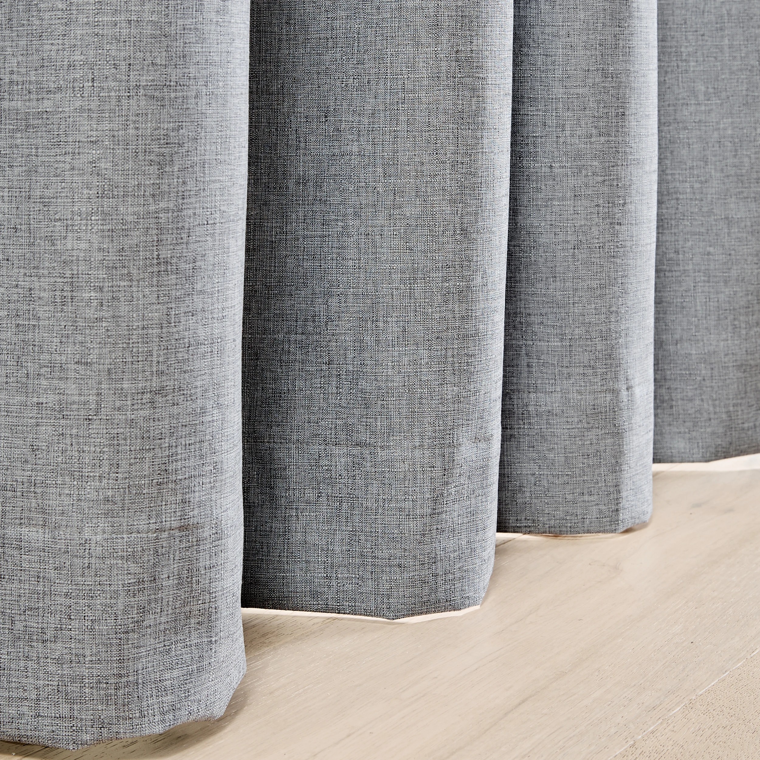 5 Monaco Long Block Out Curtain - Grey- 140cm x 250cm, 5 of 7