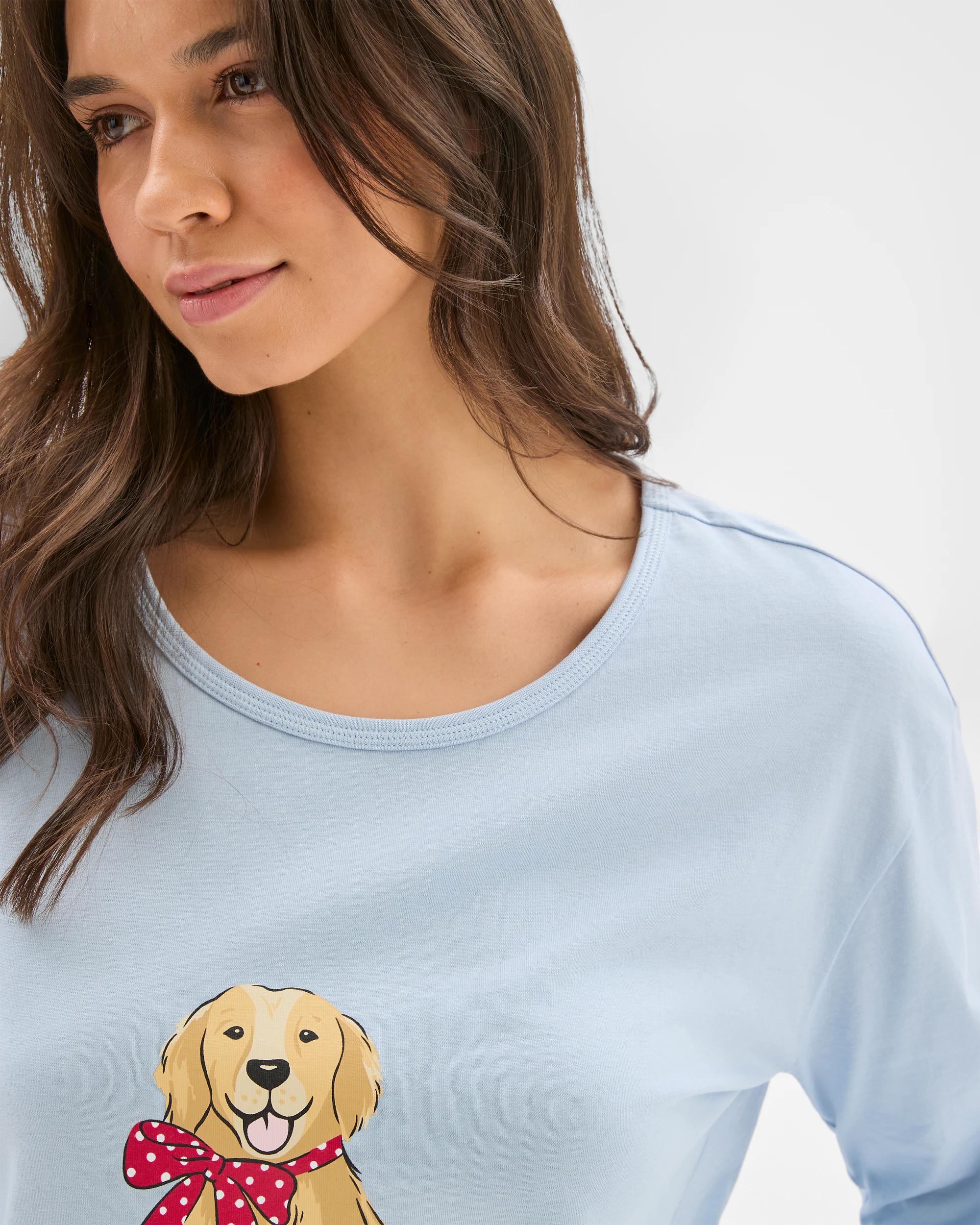 5 Target Woman Australian Cotton Long Sleeve T-Shirt Nightie RETRIEVER, 5 of 6