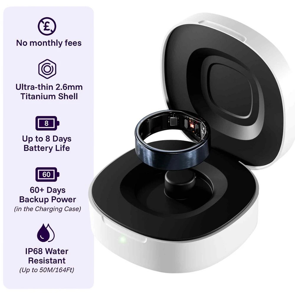 5 LEEP Smart Ring Size 09 Midnight Blue, 5 of 5