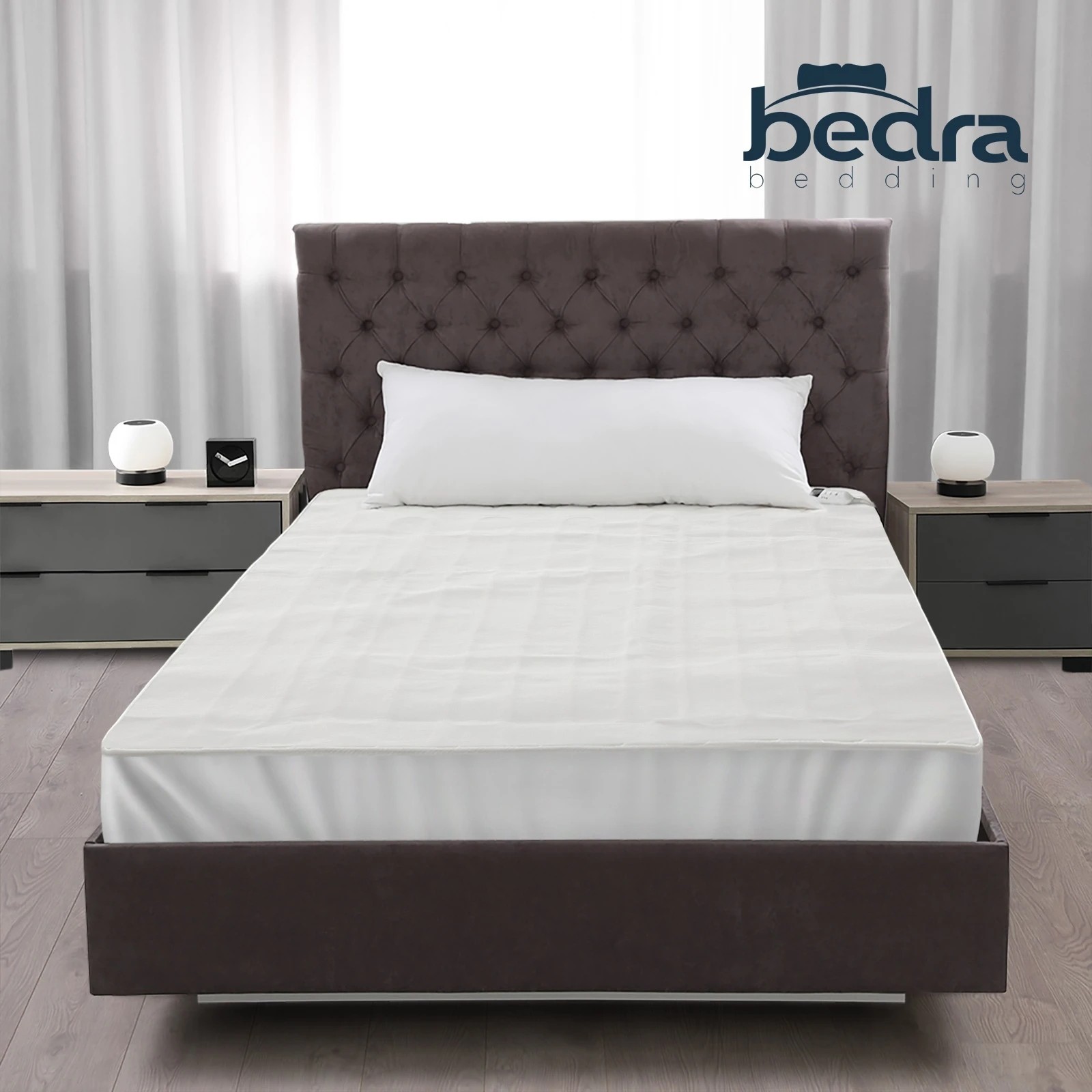 8 Bedra Bedding Electric Blanket Fully Fitted Polyester Heated Underlay Washable Single - Single Bed - White, 8 of 10
