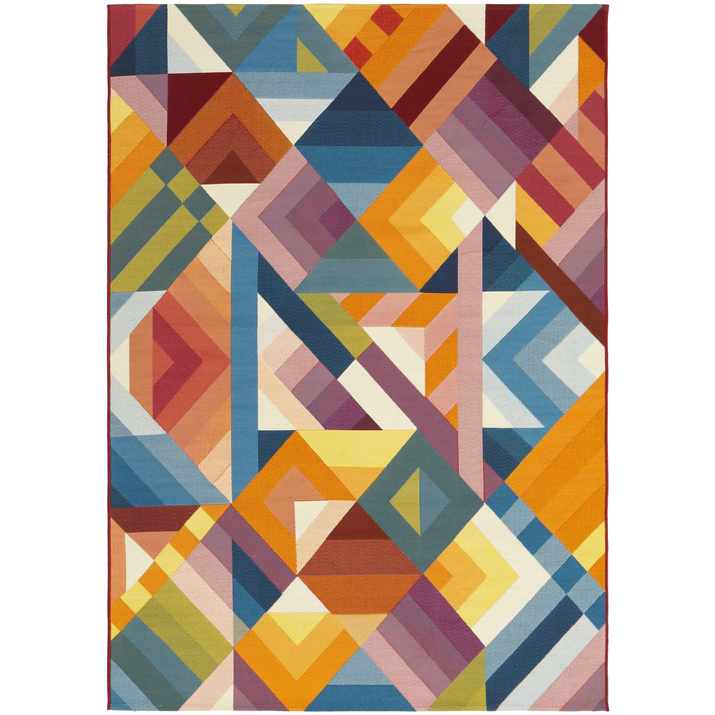 2 Common Ground Rugs Horizon Geo 285x200cm - Large Outdoor Rug - Multi, 2 of 7