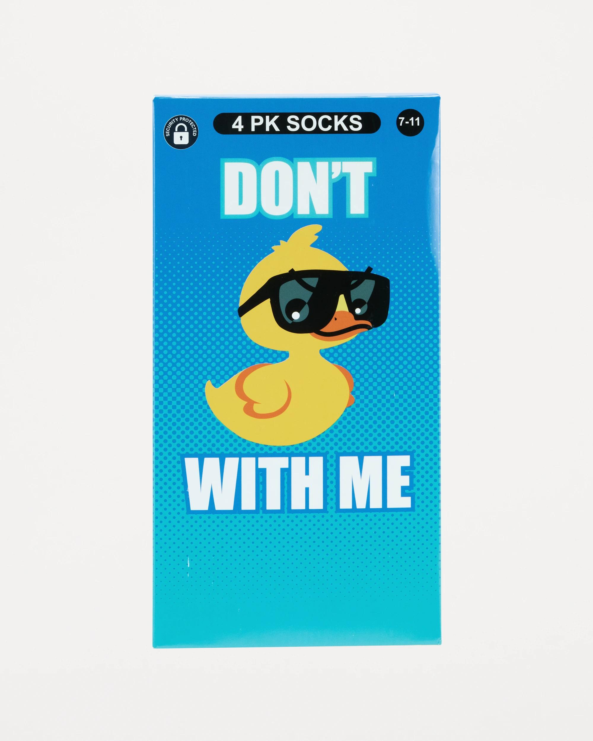 3 4 Pack Novelty Socks Dont Duck, 3 of 4