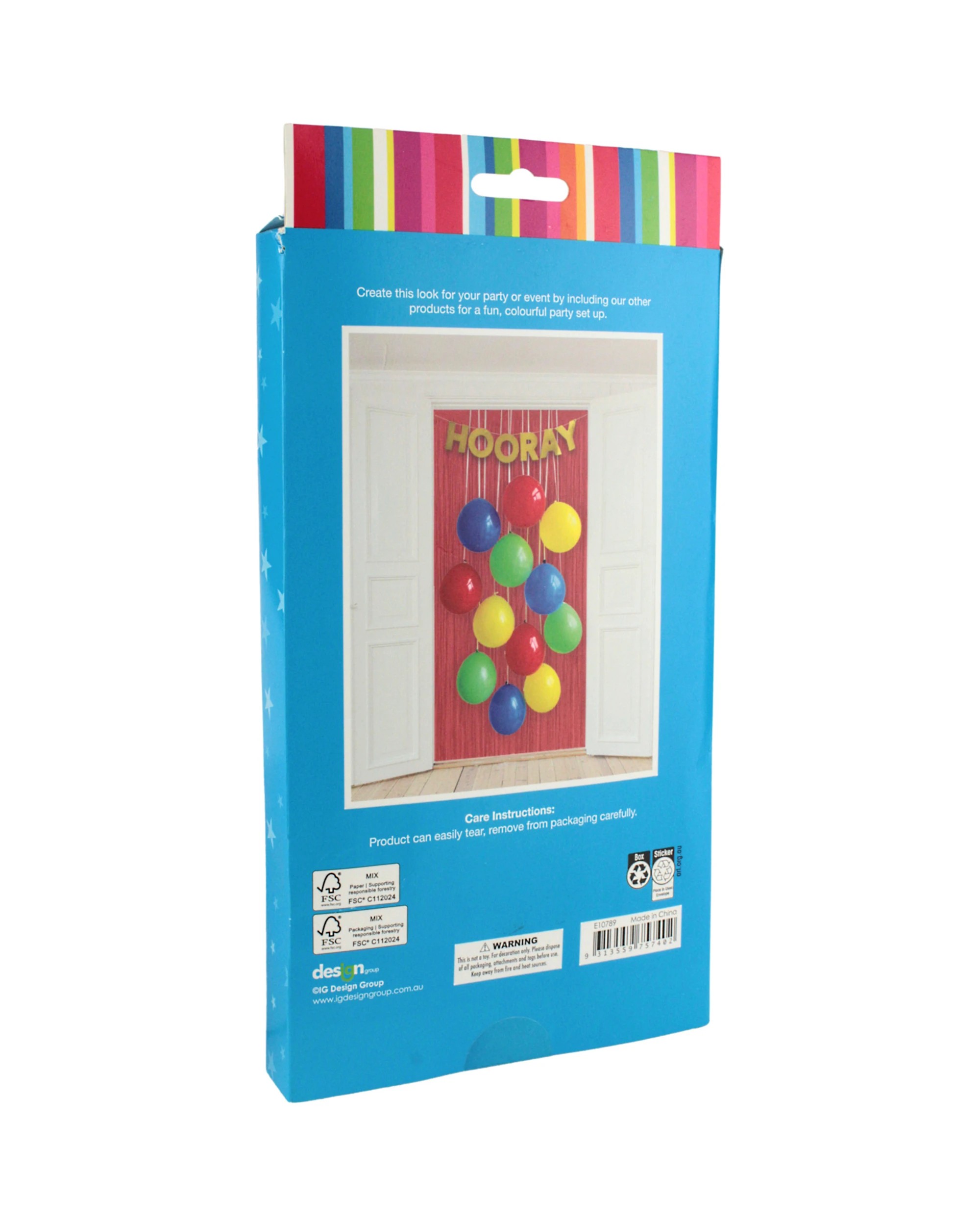 4 Artwrap Paper Backdrop Curtain 100cm x 200cm - Red, 4 of 4