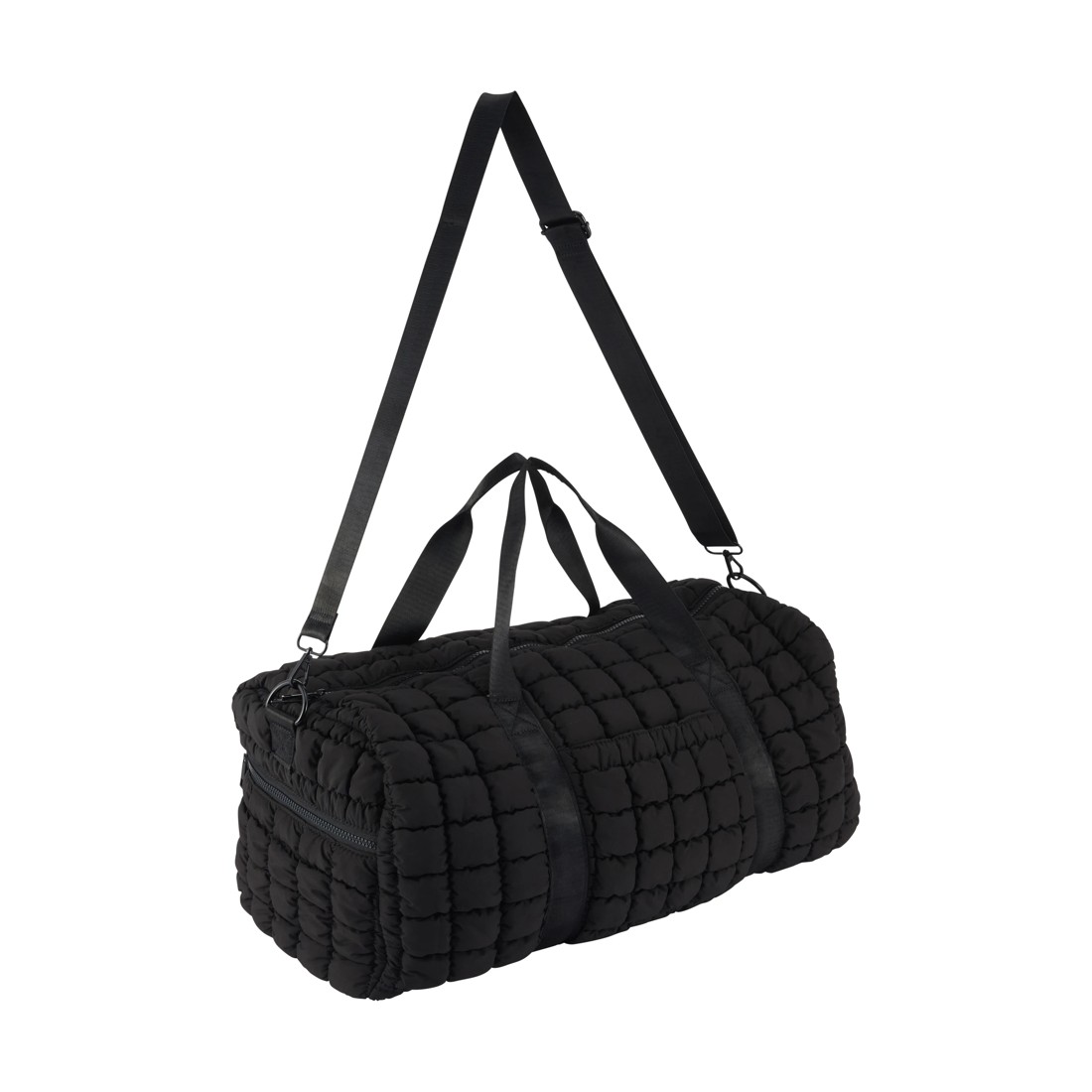 1 Quilted Duffle Bag - Black, 1 of 5