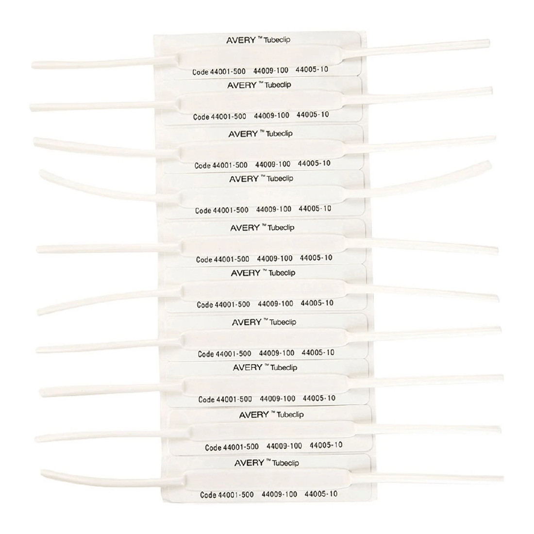 1 Avery Tubeclip Fastener Base Only White 100 Pack, 1 of 2