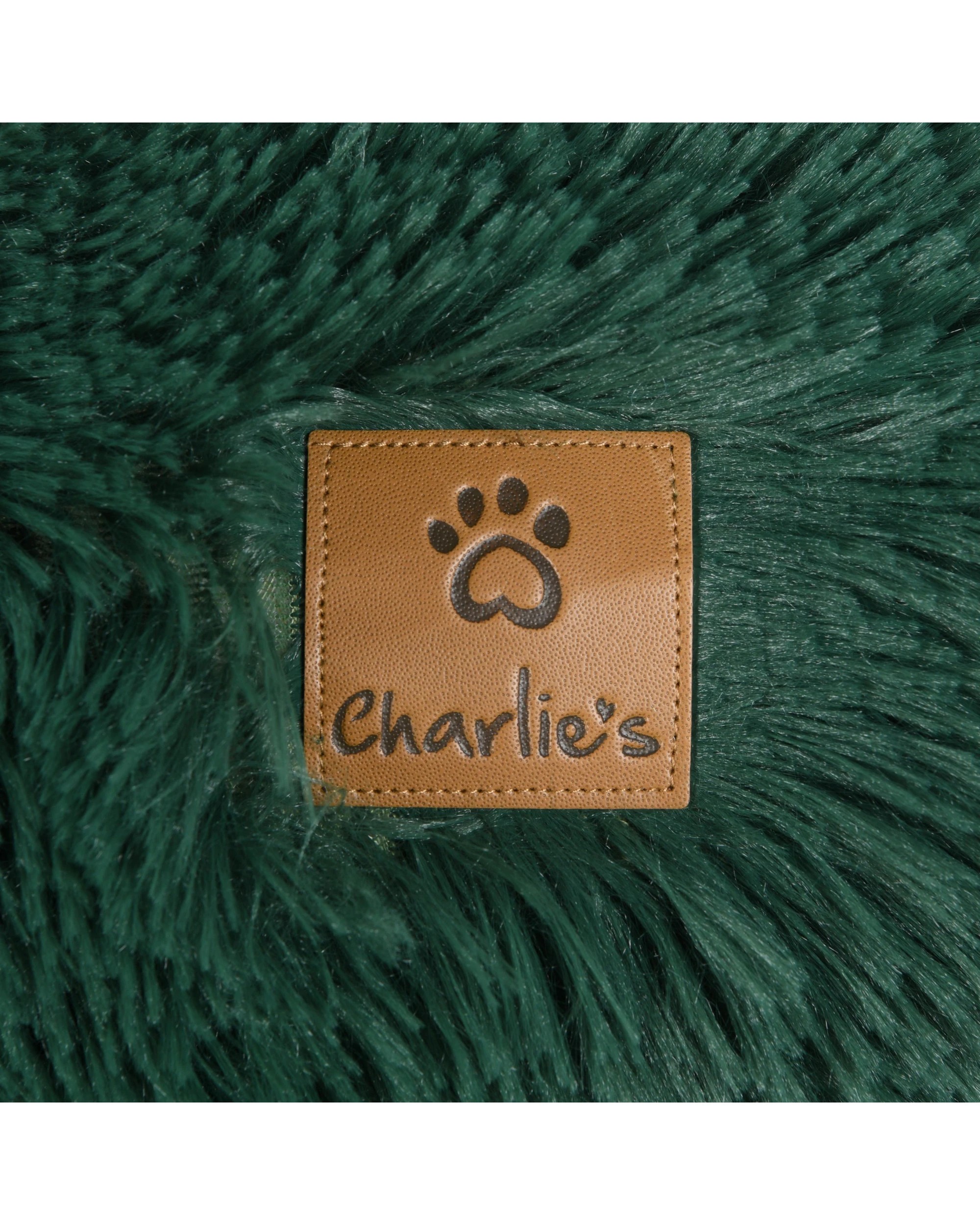 4 Charlie's Snookie Hooded Faux Fur Calming Dog Bed Large - Eden Green, 4 of 4