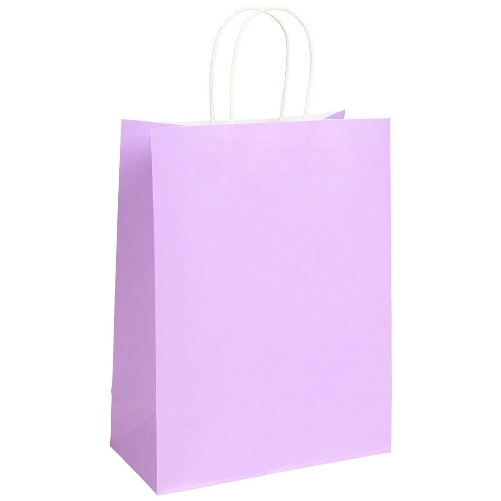 1 Otto Kraft Bag Medium Lilac 5 Pack, 1 of 2