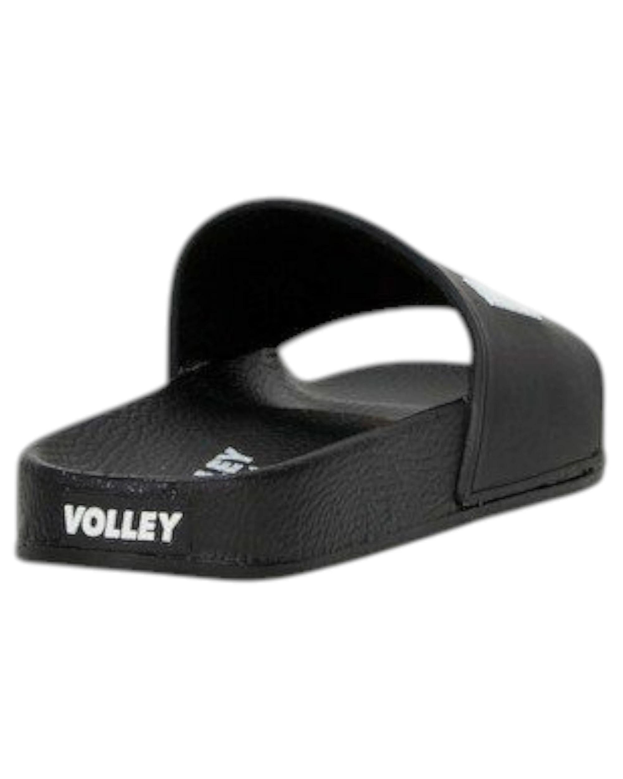 3 Volley Pool Slides Mens Shoes Sandals Thongs BLACK/WHITE, 3 of 4