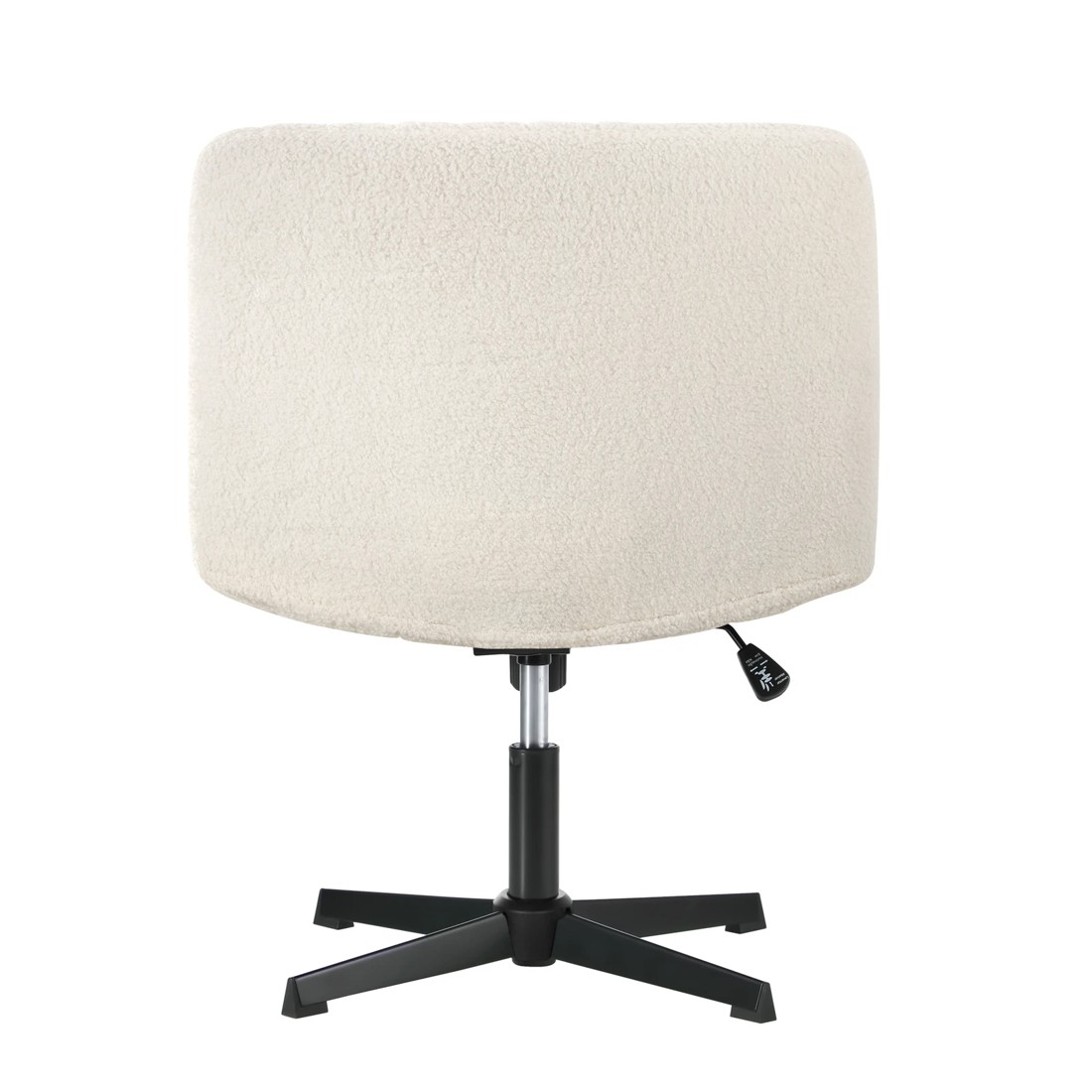 4 Oikiture Armless Office Desk Chair Sherpa
 - White, 4 of 10