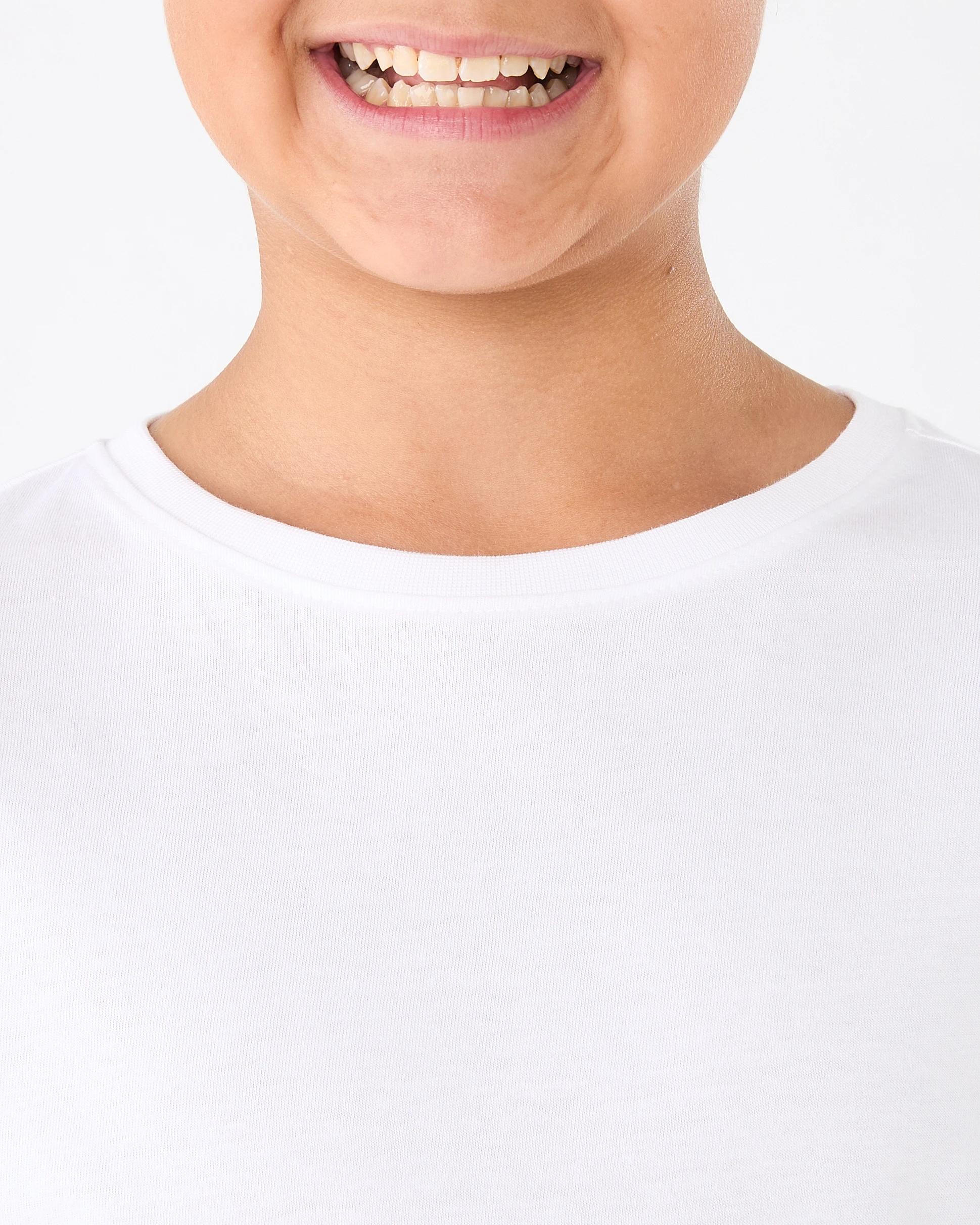 4 Long Sleeve Plain T-shirt White, 4 of 6