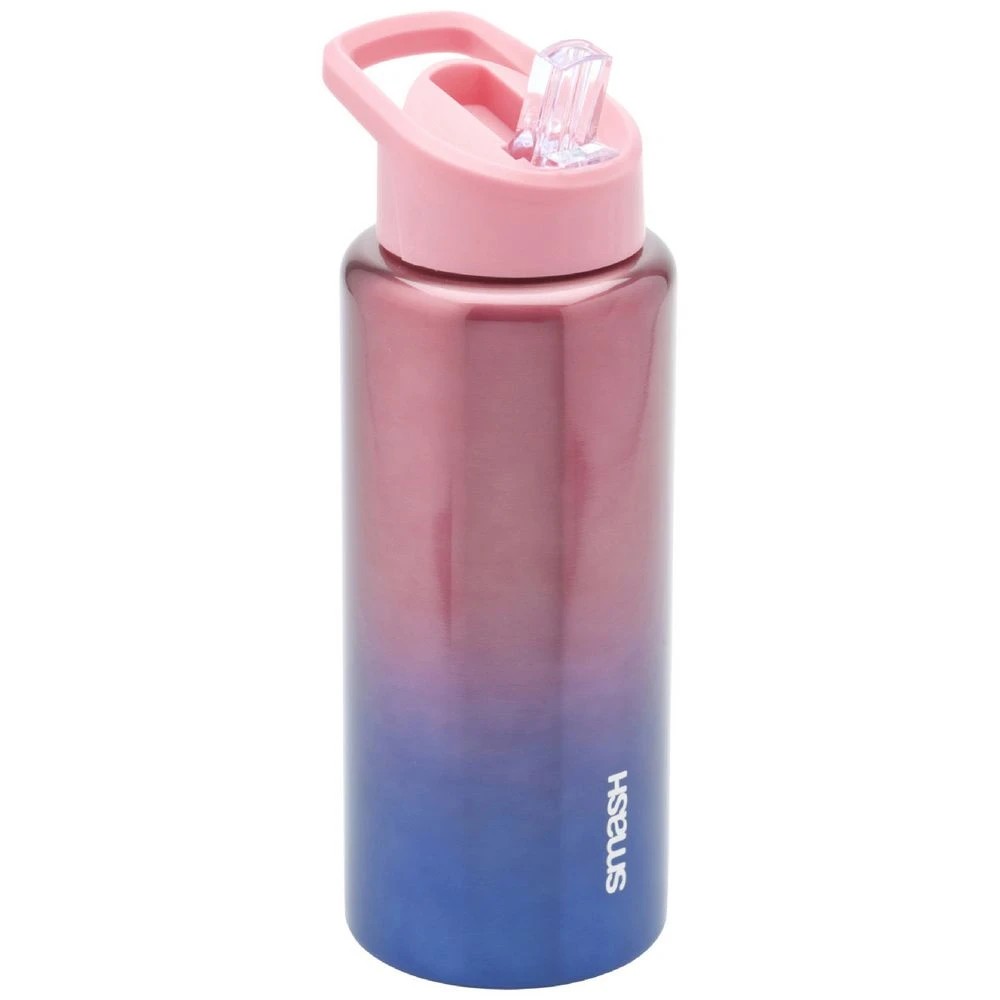 1 Smash Stainless Steel Bottle Blue and Pink Ombre 1.1L, 1 of 3
