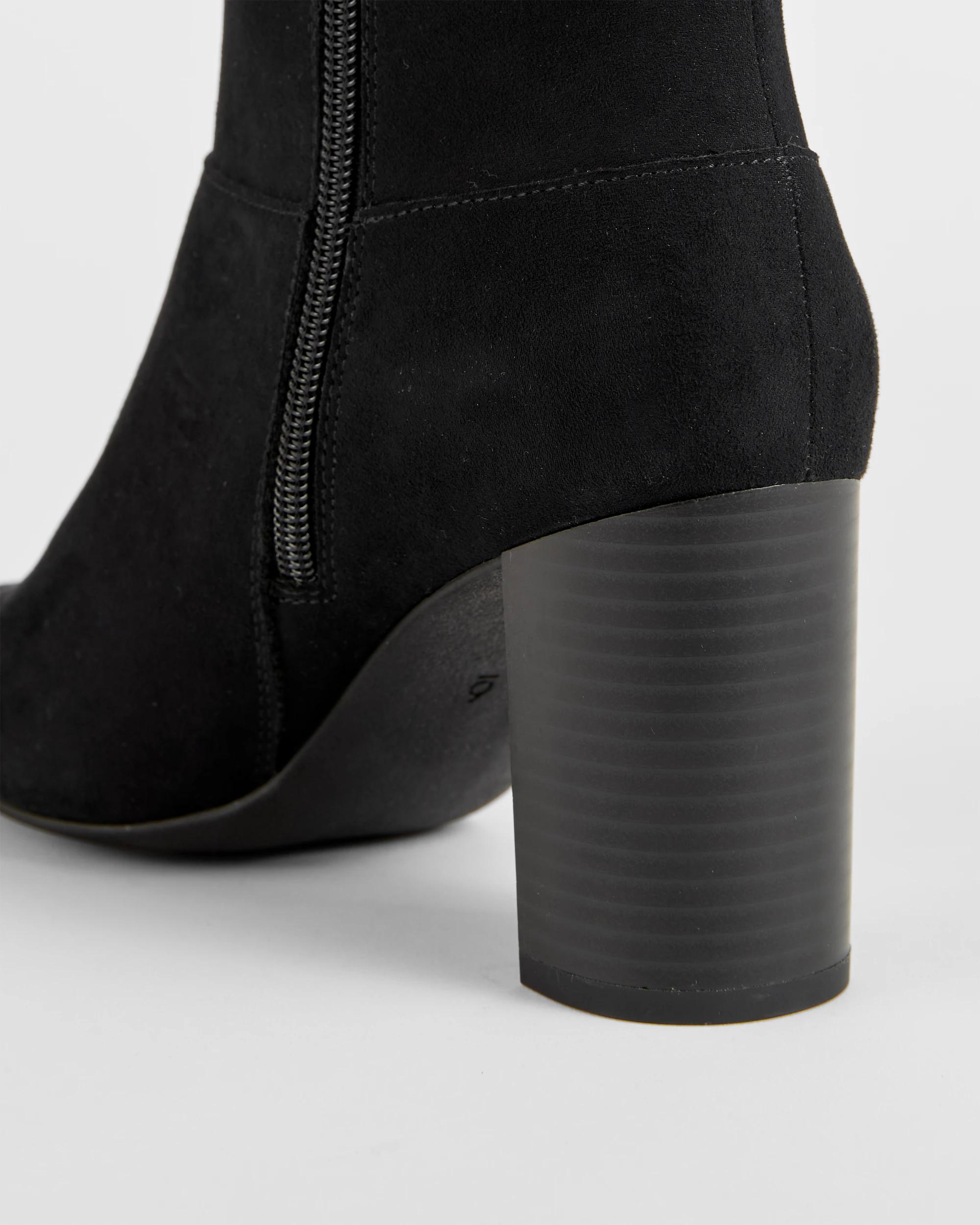 3 Target Woman Crystal Extra Long Block Heel Boot BLACK, 3 of 3