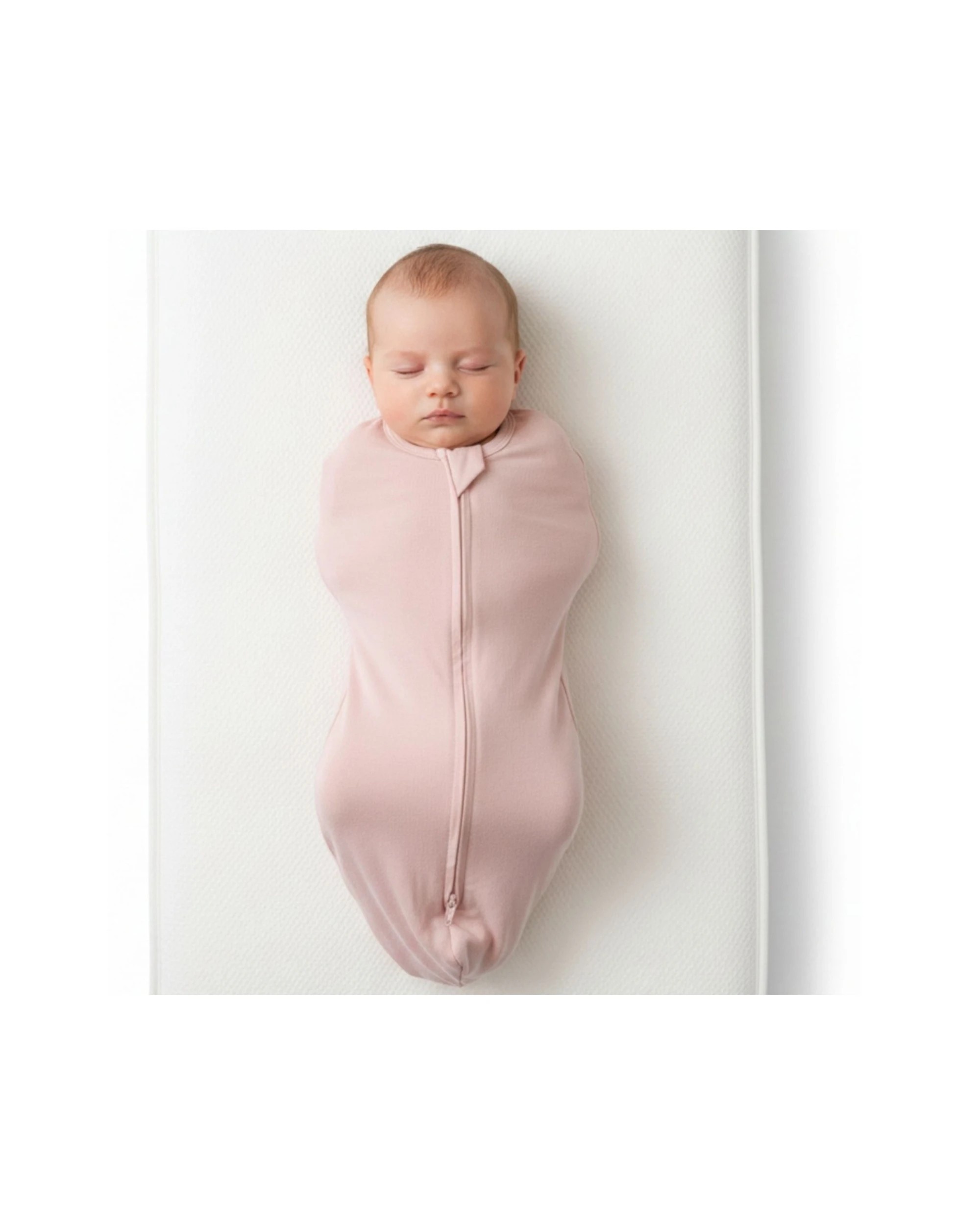 2 Baby Studio Swaddle Pouch Baby Infant Organic Cotton 1.0 Tog Small - Pink, 2 of 6