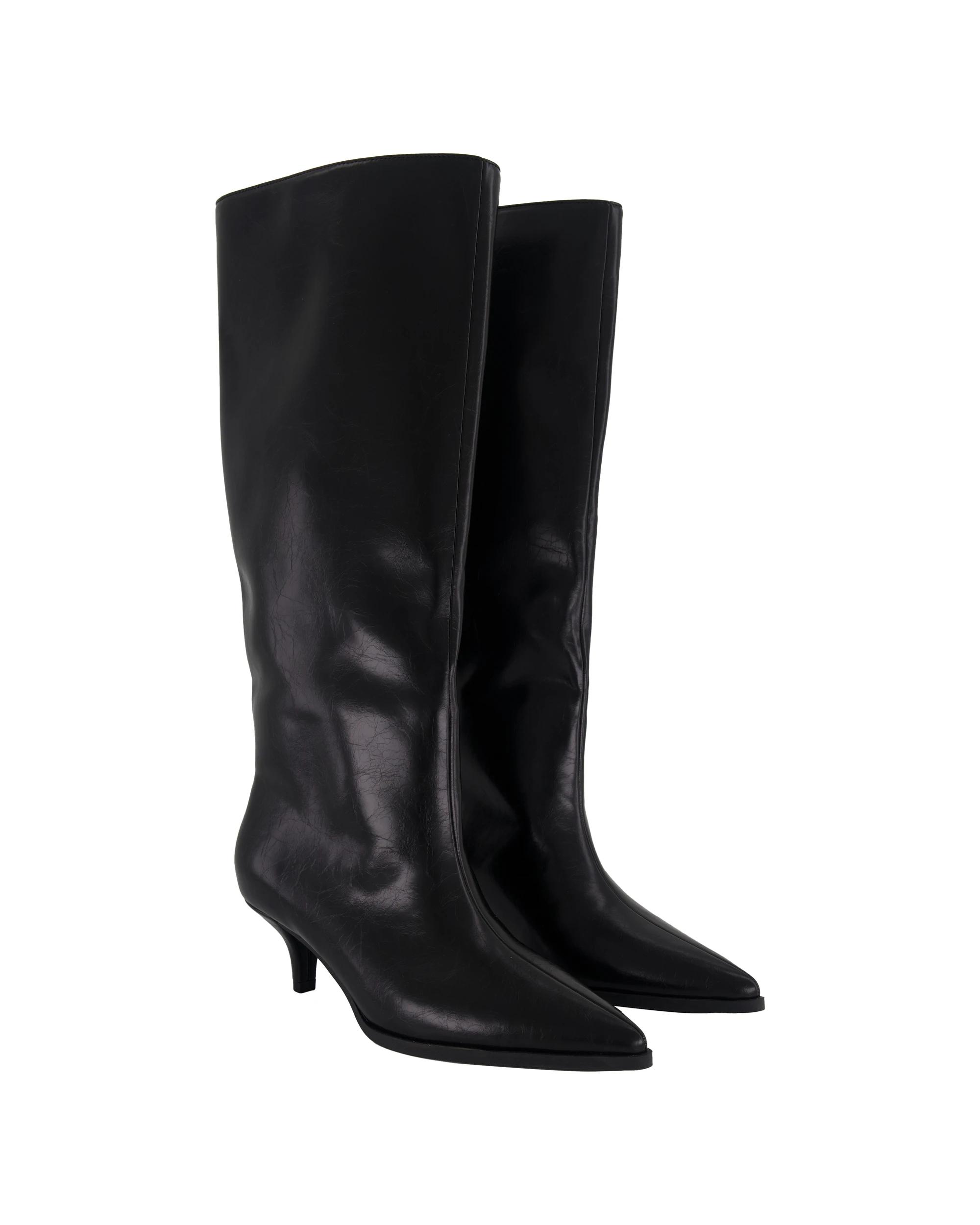 4 High Kitten Long Boots Black, 4 of 4