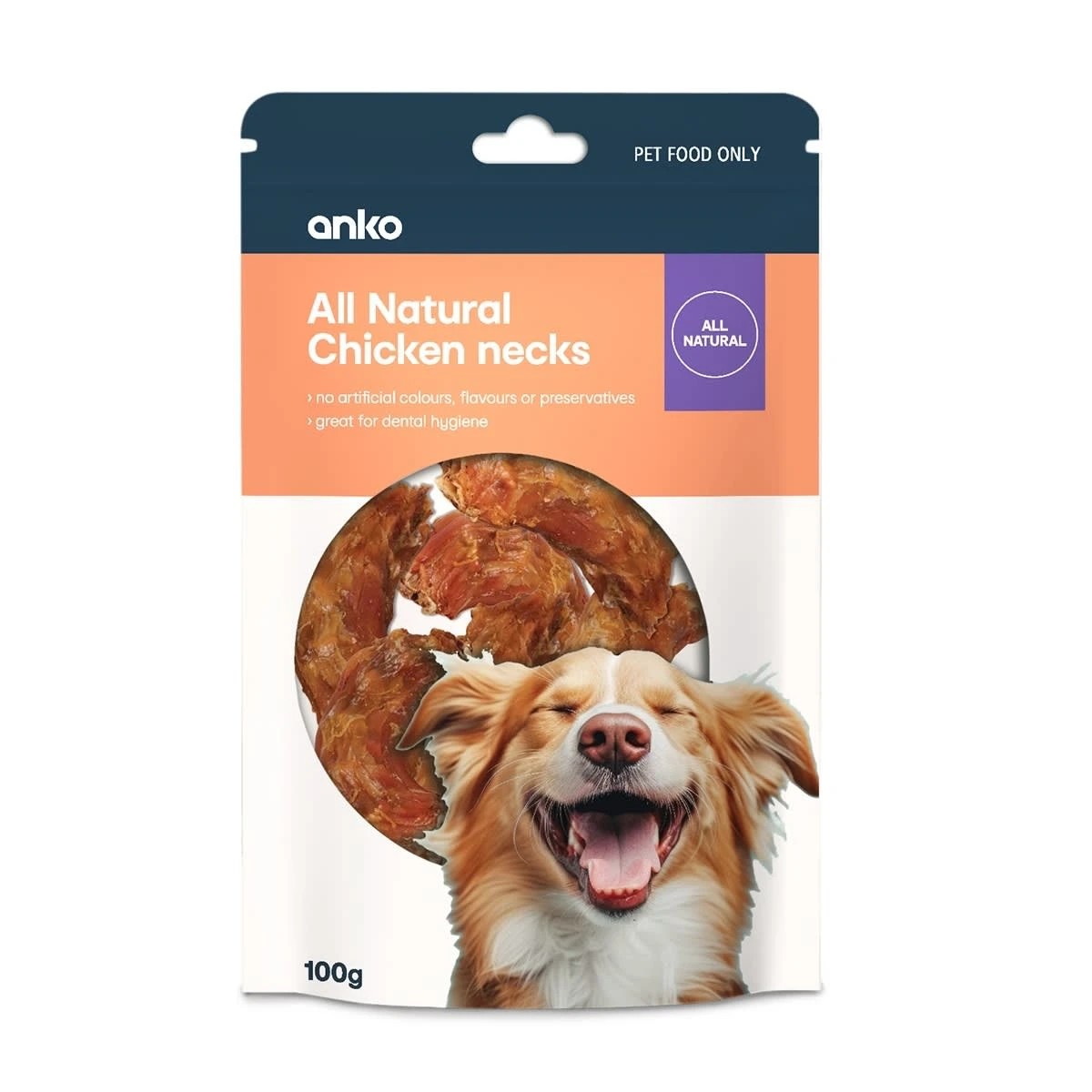 1 Pet Treat Chicken Necks 100g, 1 of 3