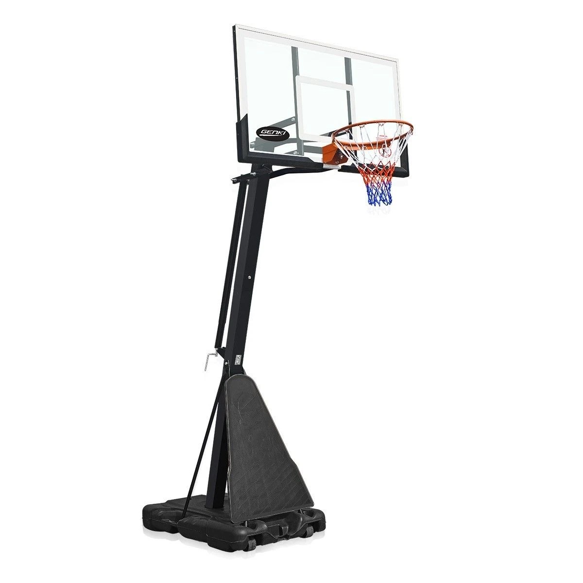 1 Ausway 2.45m 3.05m Height Adjustable Portable Basketball System, 1 of 4