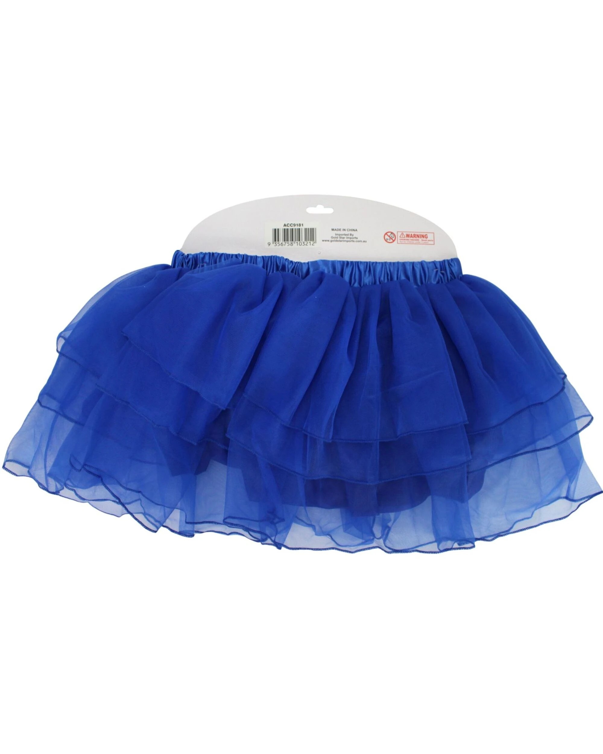3 Gold Star Adult Layered Deluxe Tutu - ONE SIZE - Blue, 3 of 3