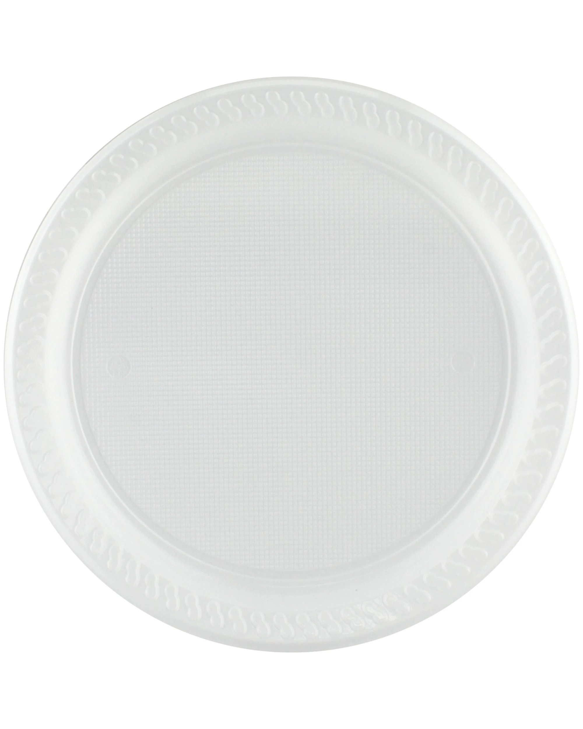 1 Everyday Living Reusable White Plastic Large Plates (Pack of 25) - White, 1 of 2
