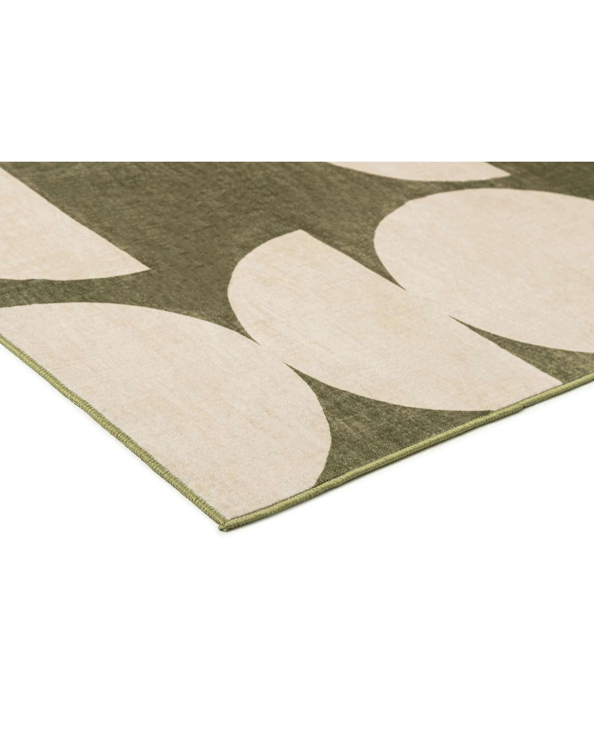 4 Loopsie Moneo Geometric Washable Rug-220cm x 150cm - Green, 4 of 8