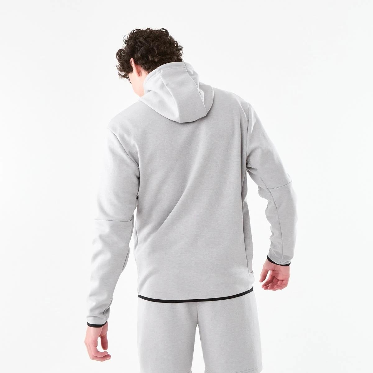 4 Active Mens Sports Hoodie GREY MARLE CORE, 4 of 8