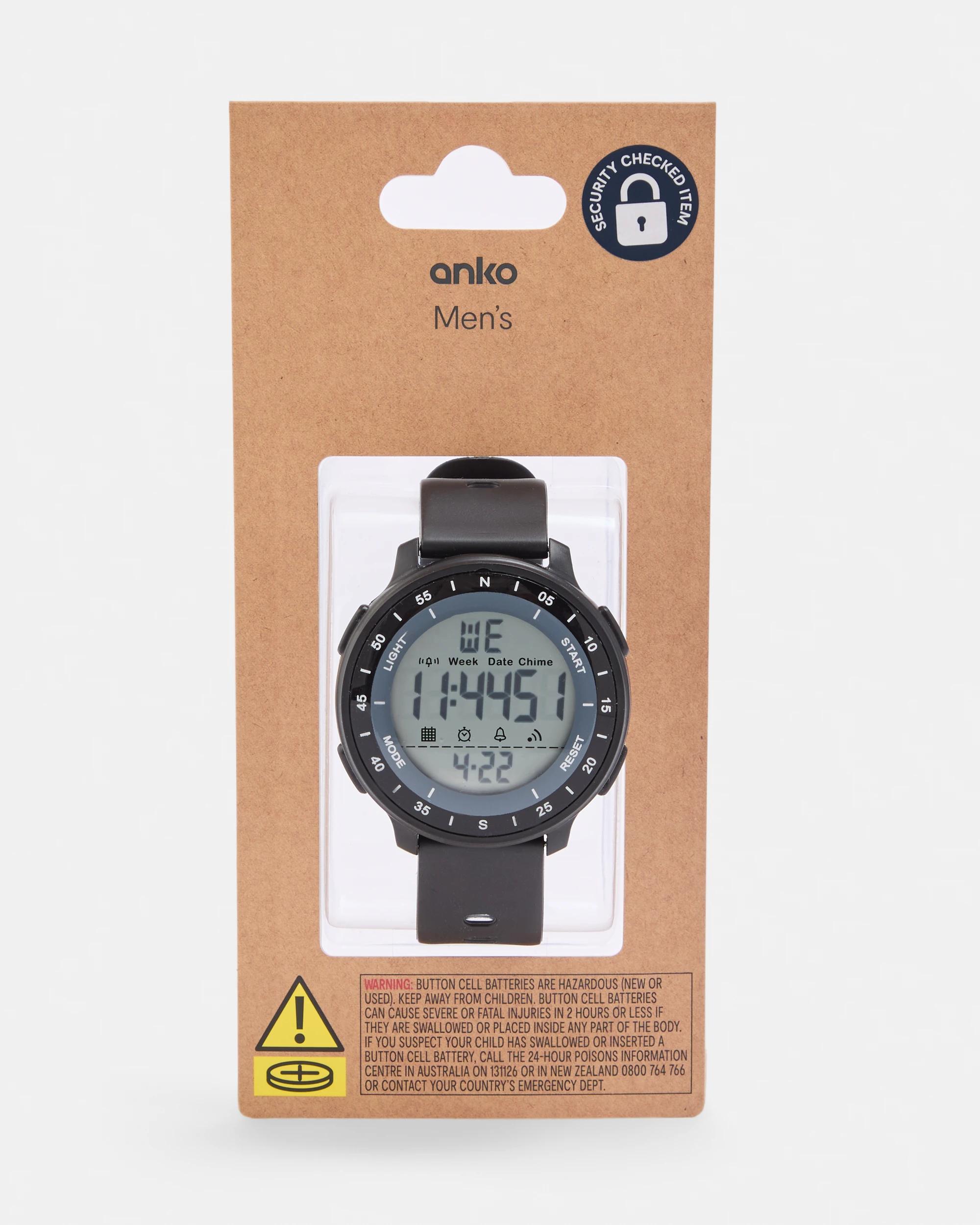 4 Active Round Watch with Dial - Black Black, 4 of 5
