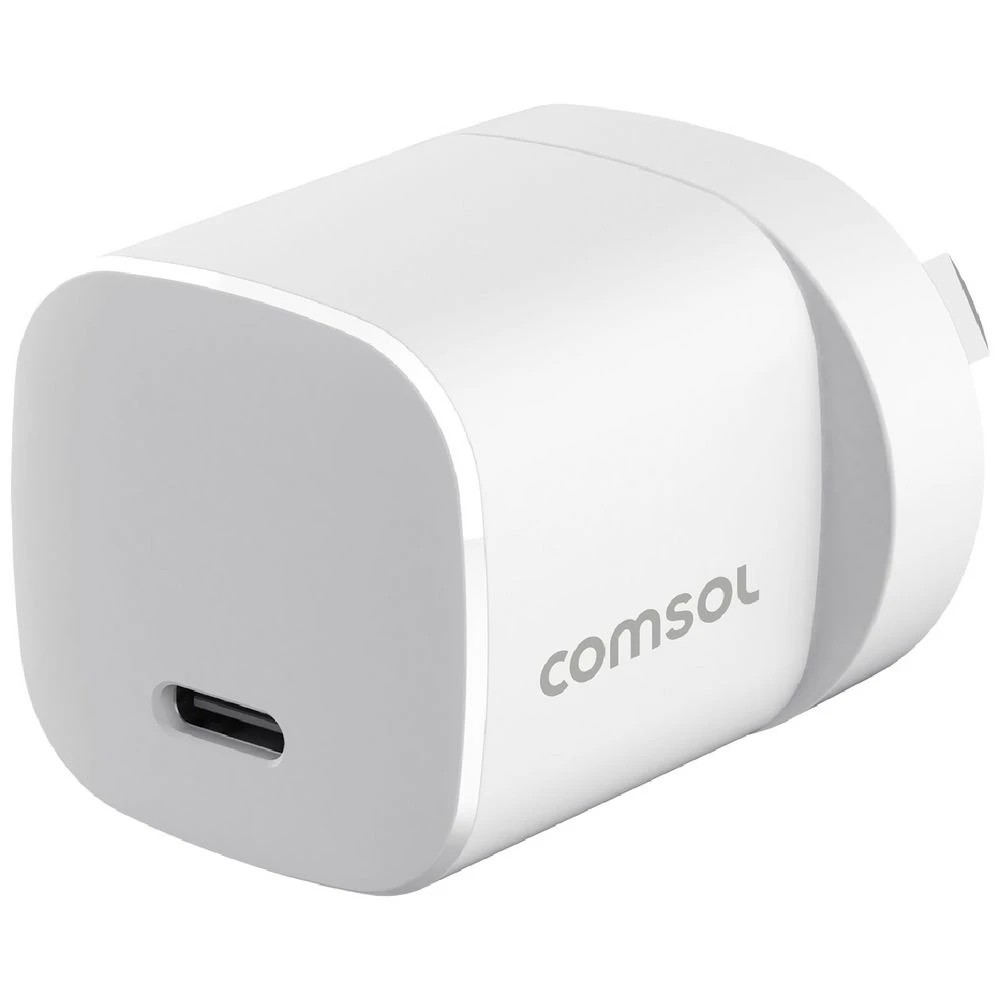 1 Comsol USB-C Wall Charger 30W White, 1 of 6