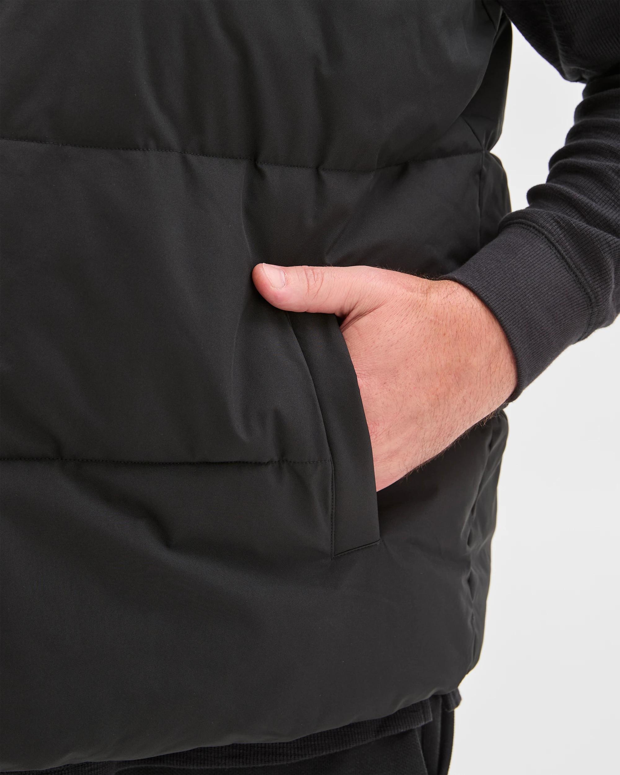 4 Target Man Plus Plus Size Core Recycled Puffer Vest BLACK, 4 of 5